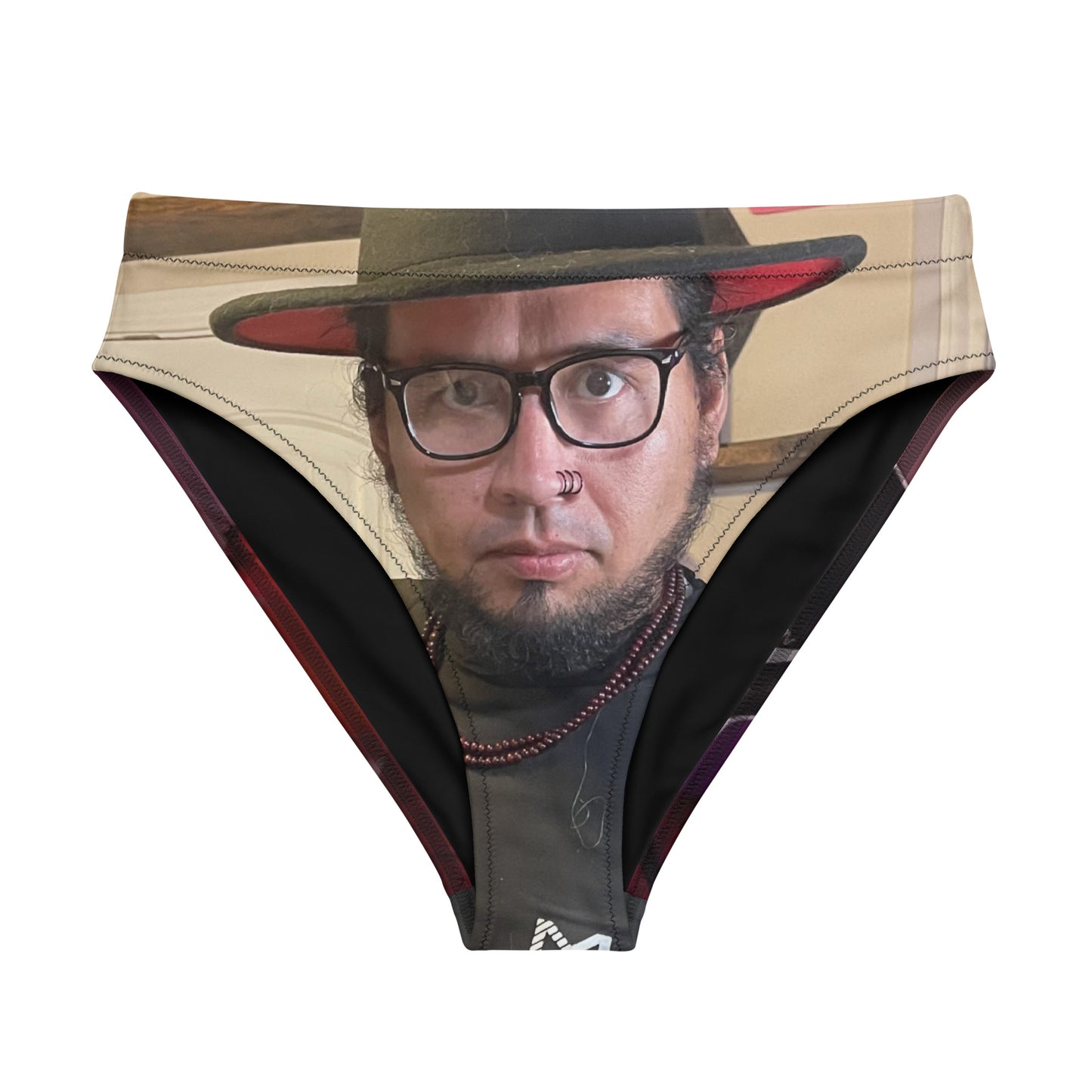 Moon Face High-waisted Bikini Bottom