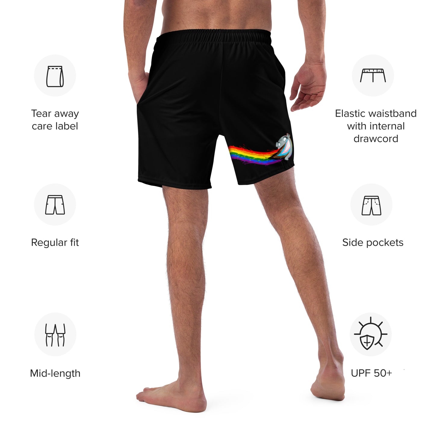 Pride Men's Swim Trunks