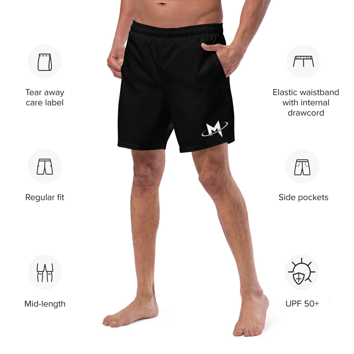 Pride Men's Swim Trunks