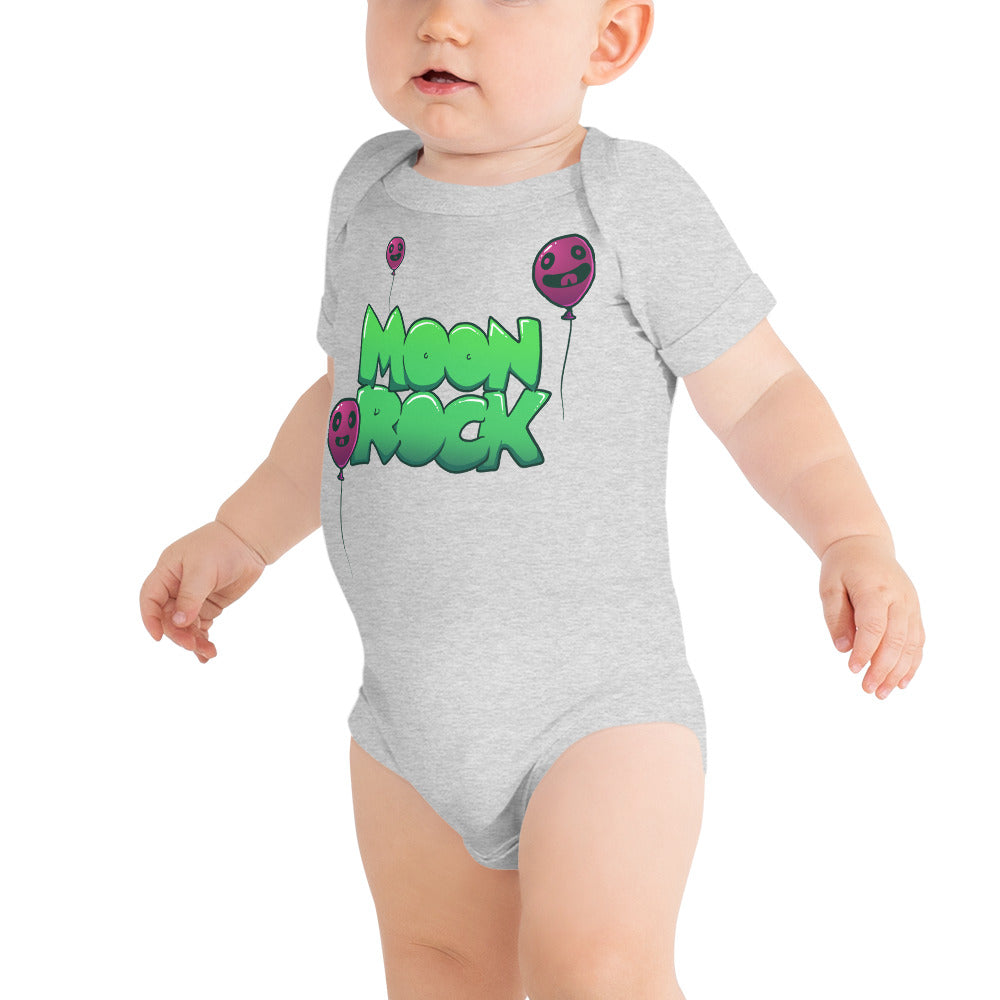 Moon Balloons Baby Short Sleeve Onesie