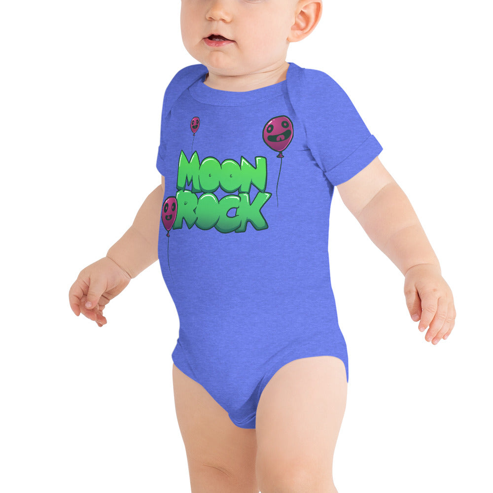 Moon Balloons Baby Short Sleeve Onesie