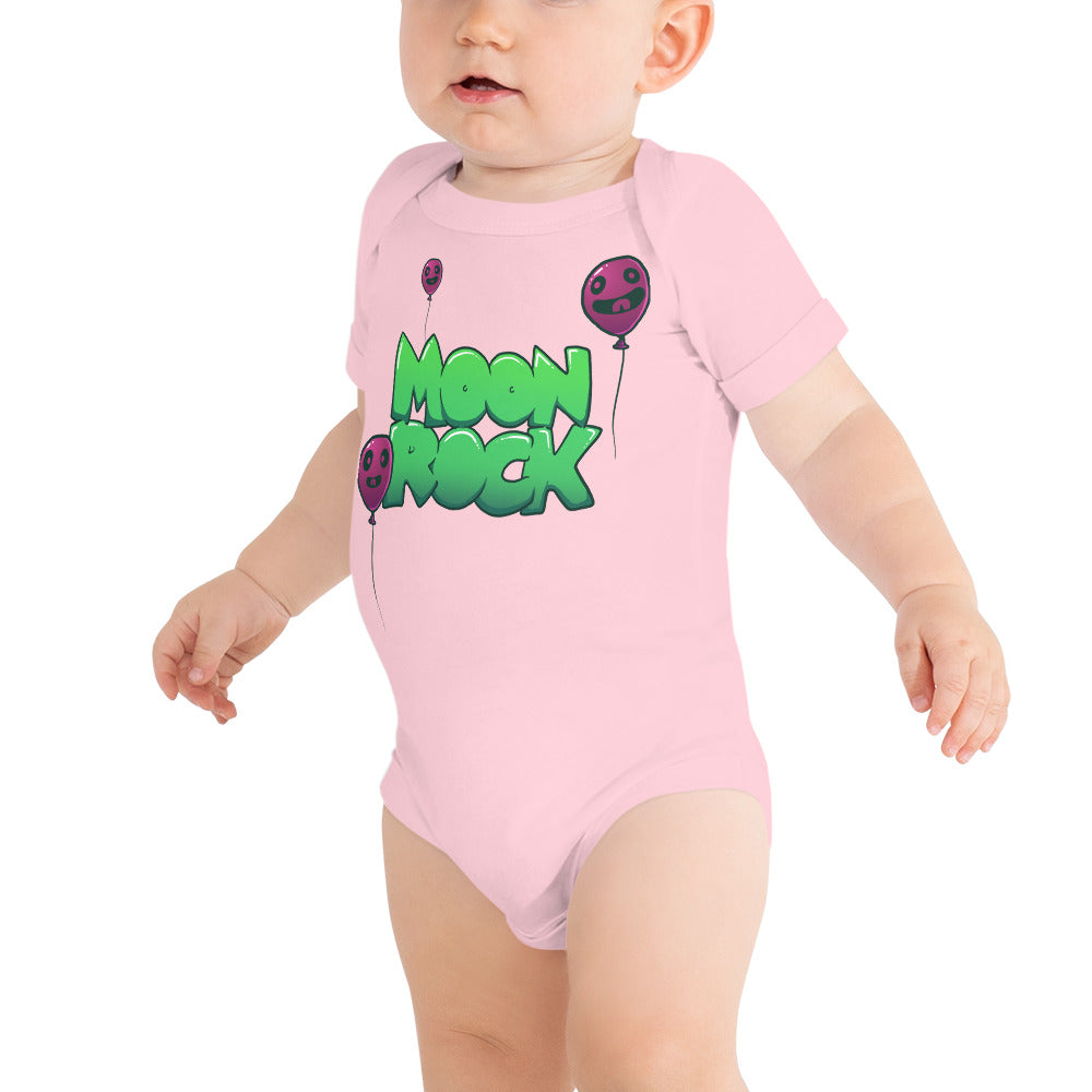 Moon Balloons Baby Short Sleeve Onesie