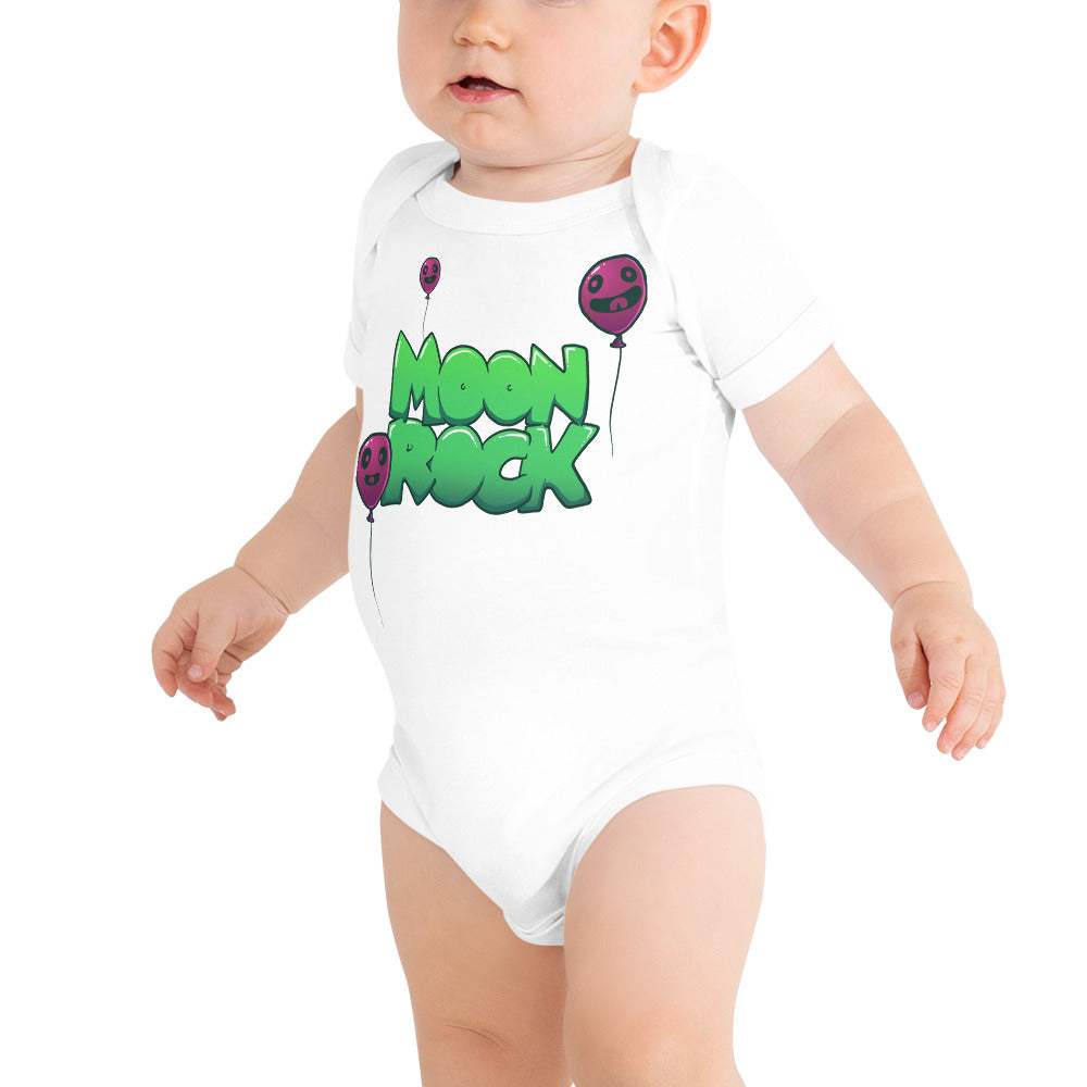 Moon Balloons Baby Short Sleeve Onesie