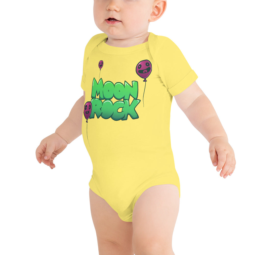 Moon Balloons Baby Short Sleeve Onesie