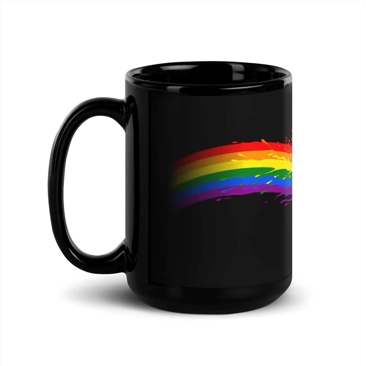 Pride Black Glossy Mug
