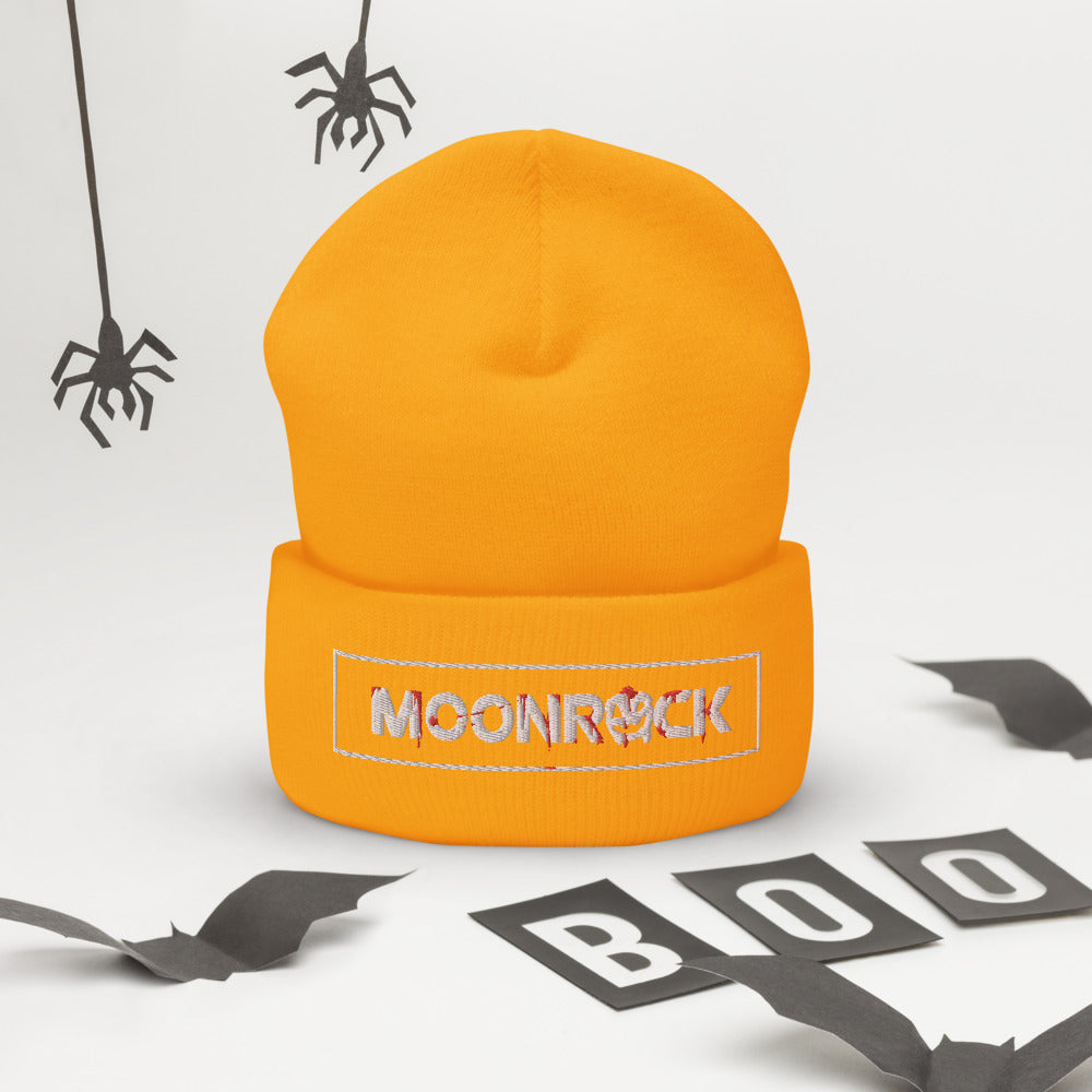 Moonrock Halloween Cuffed Beanie