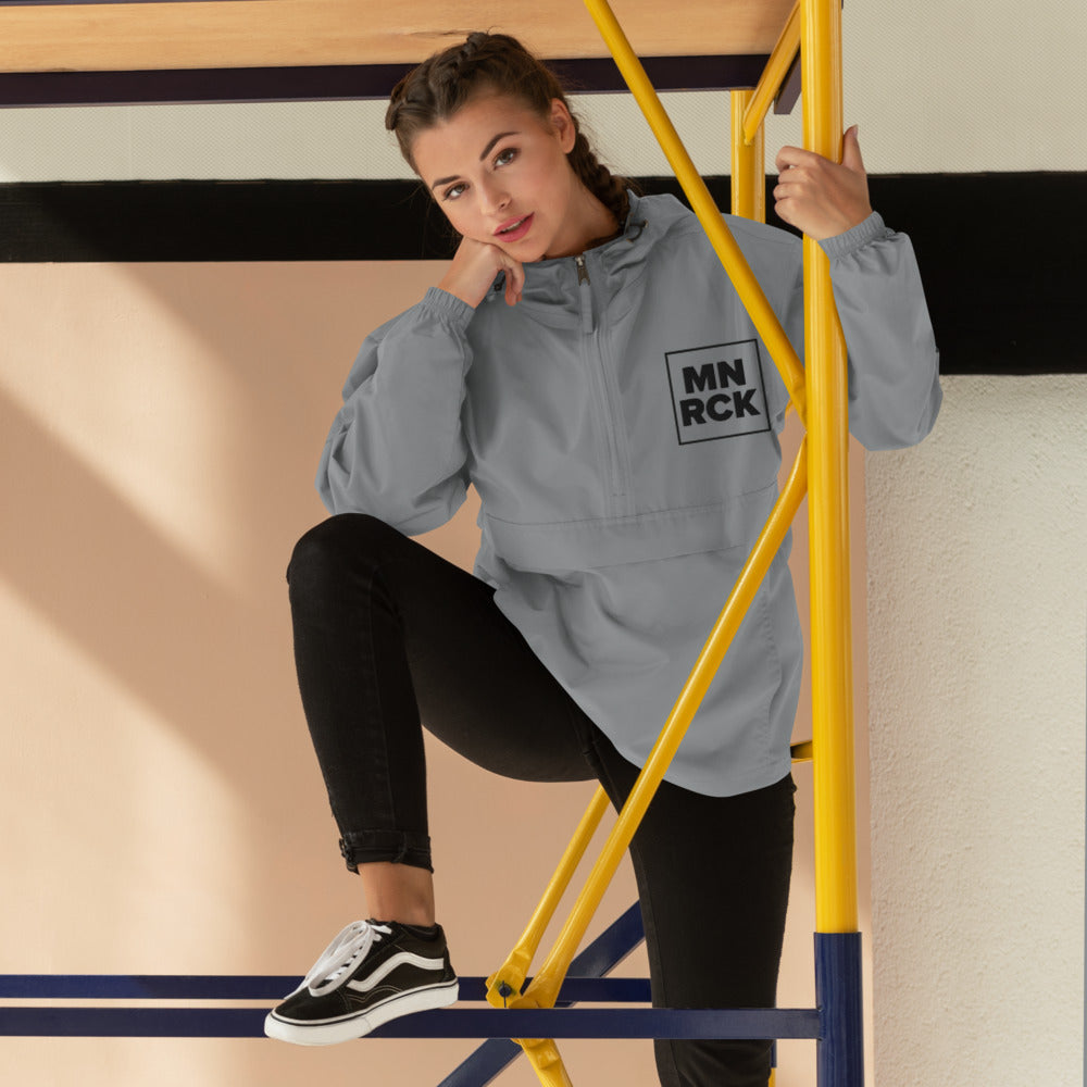 MNRCK Embroidered Champion Packable Jacket