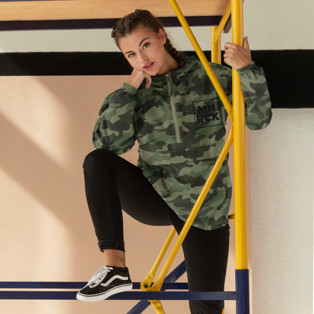 MNRCK Embroidered Champion Packable Jacket