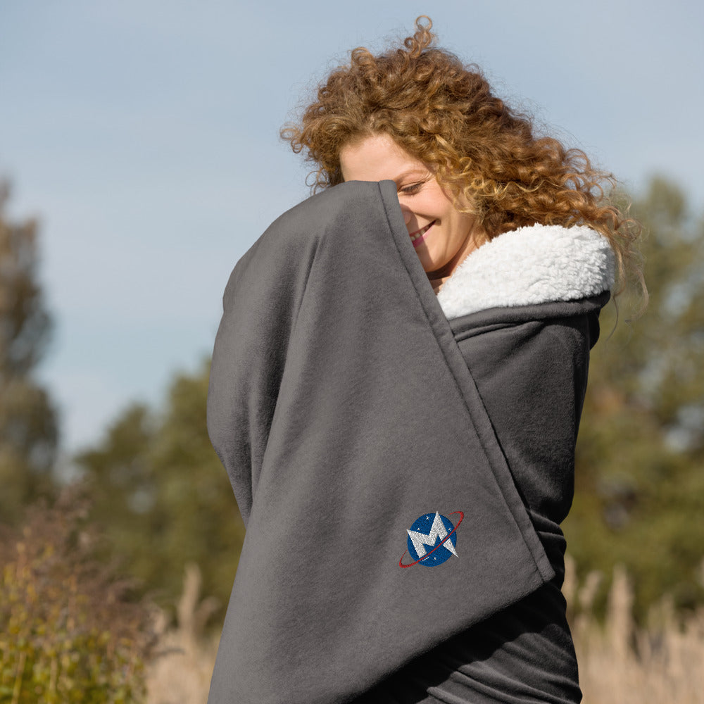 MASA Embroidered Premium Sherpa Blanket