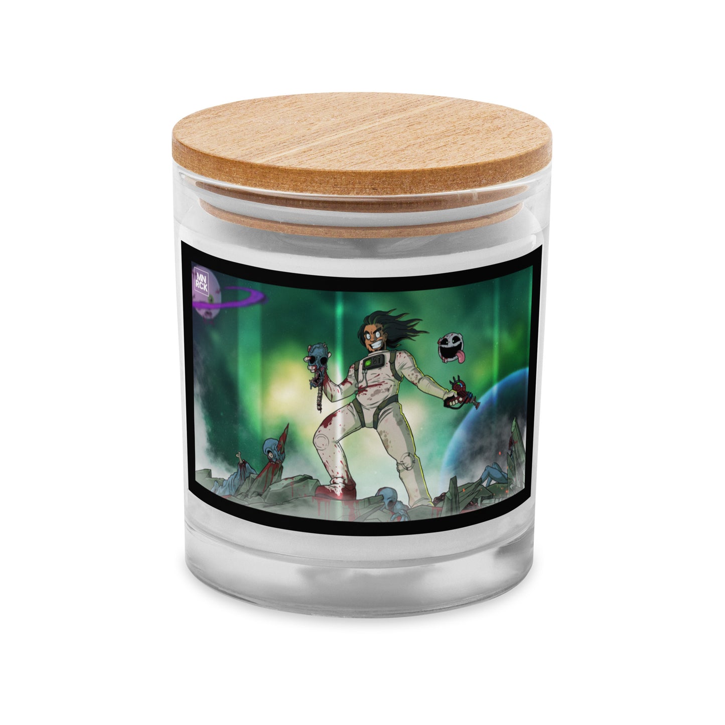 Moonrock Glass Jar Candle