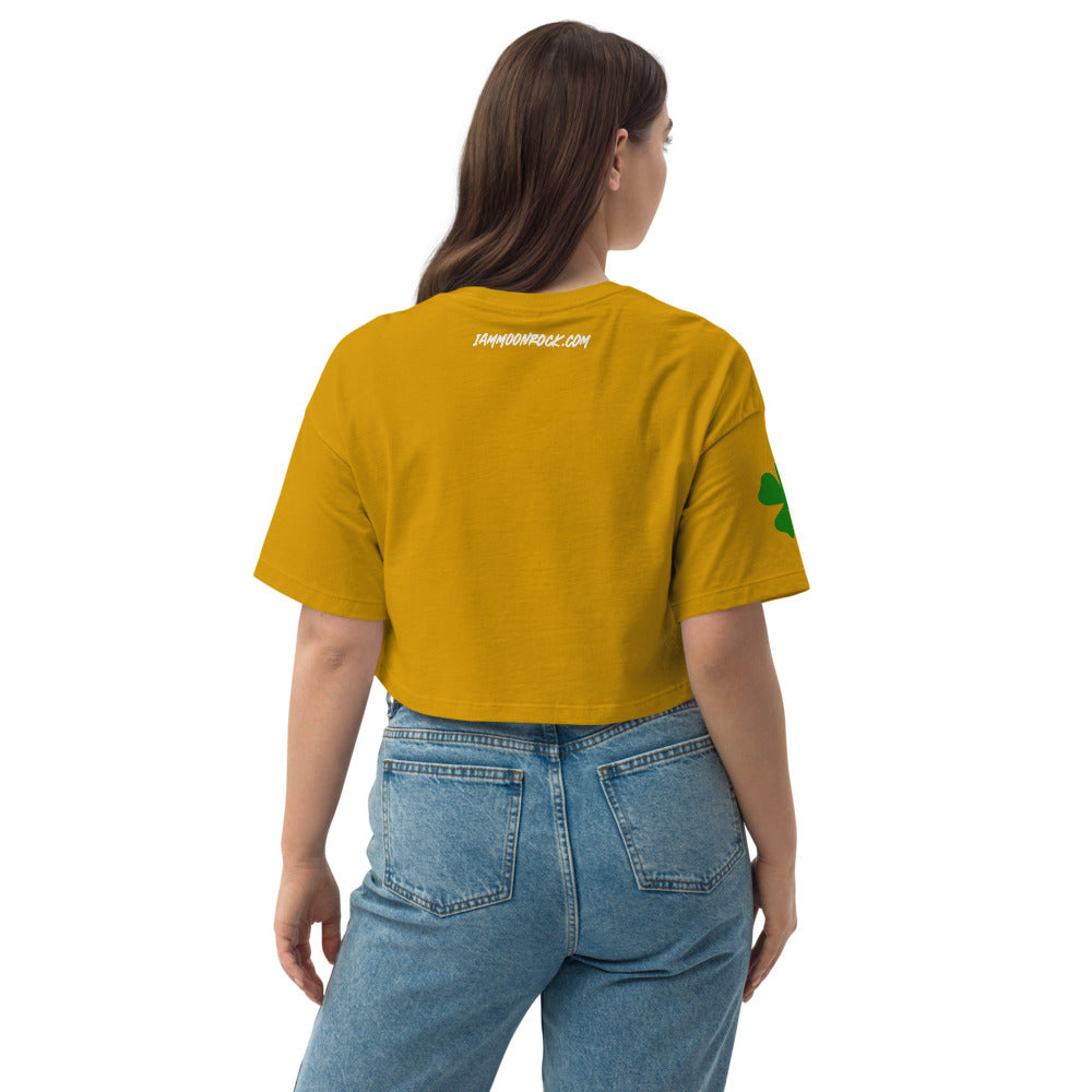 St. Patty's Day Loose Drop Shoulder Crop Top