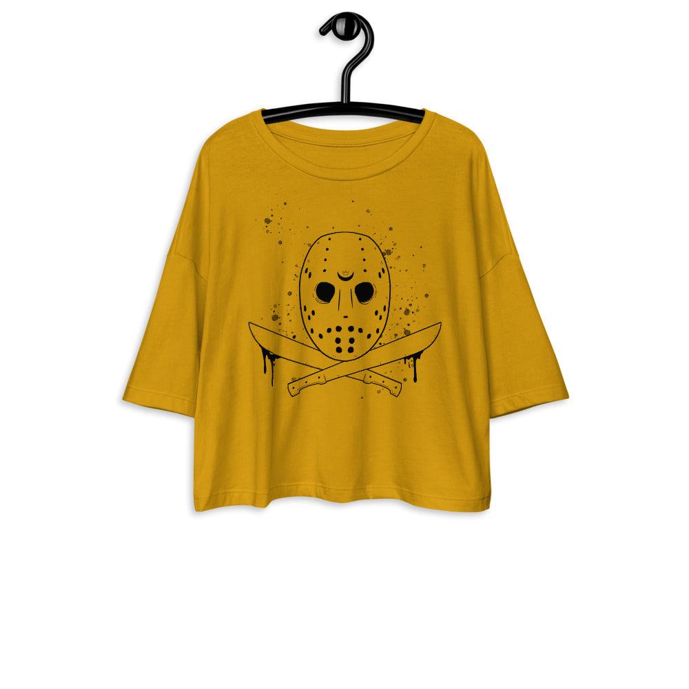 Your Favorite Killer Drop Shoulder Crop Top