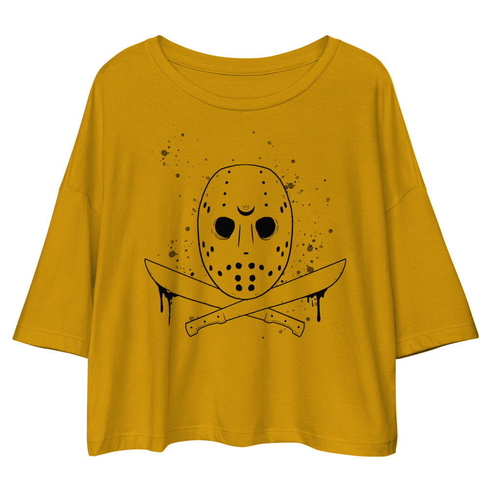 Your Favorite Killer Drop Shoulder Crop Top