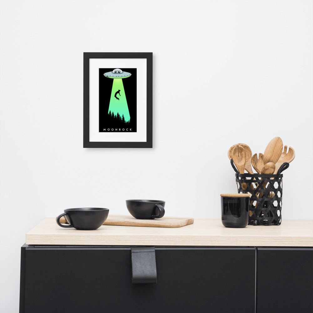 Abducted! Matte Paper Framed Poster With Mat