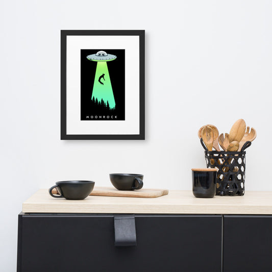 Abducted! Matte Paper Framed Poster With Mat