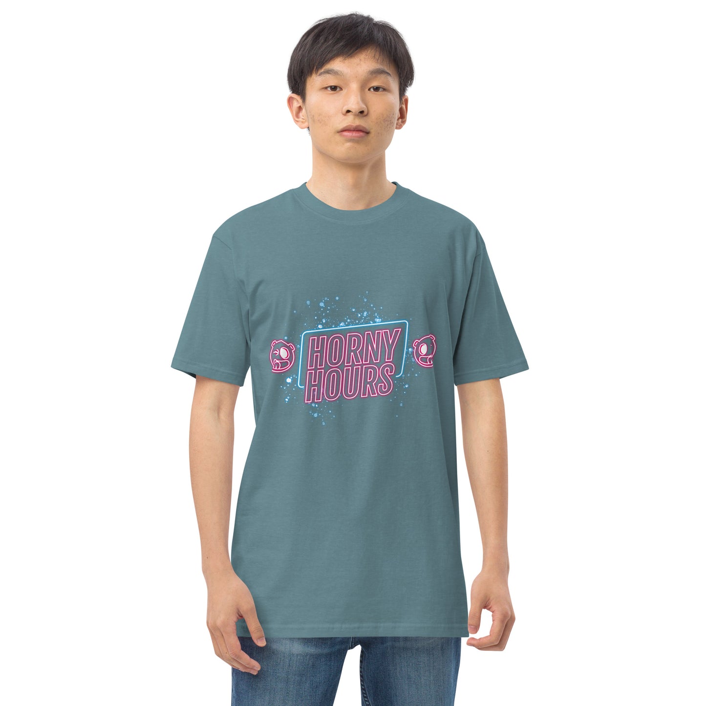 Horny Hours Men’s premium heavyweight tee