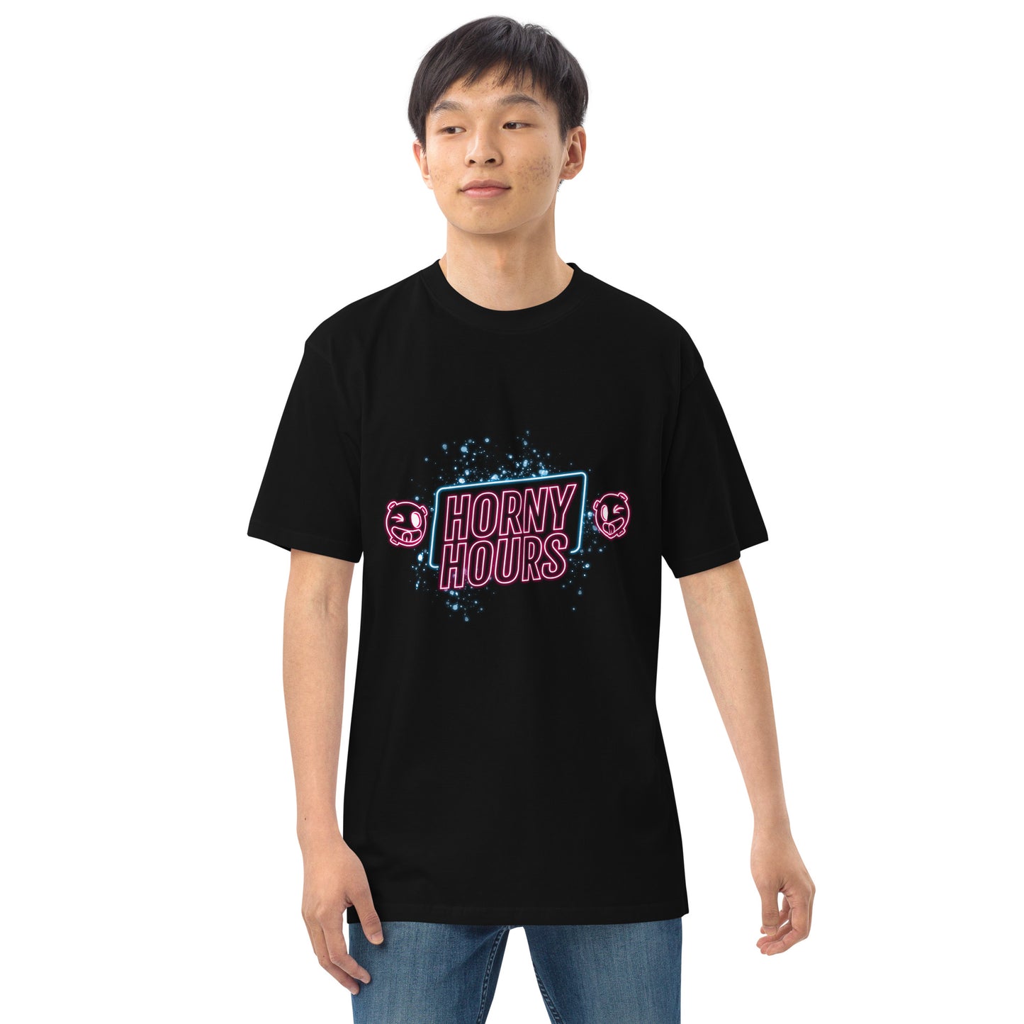 Horny Hours Men’s premium heavyweight tee
