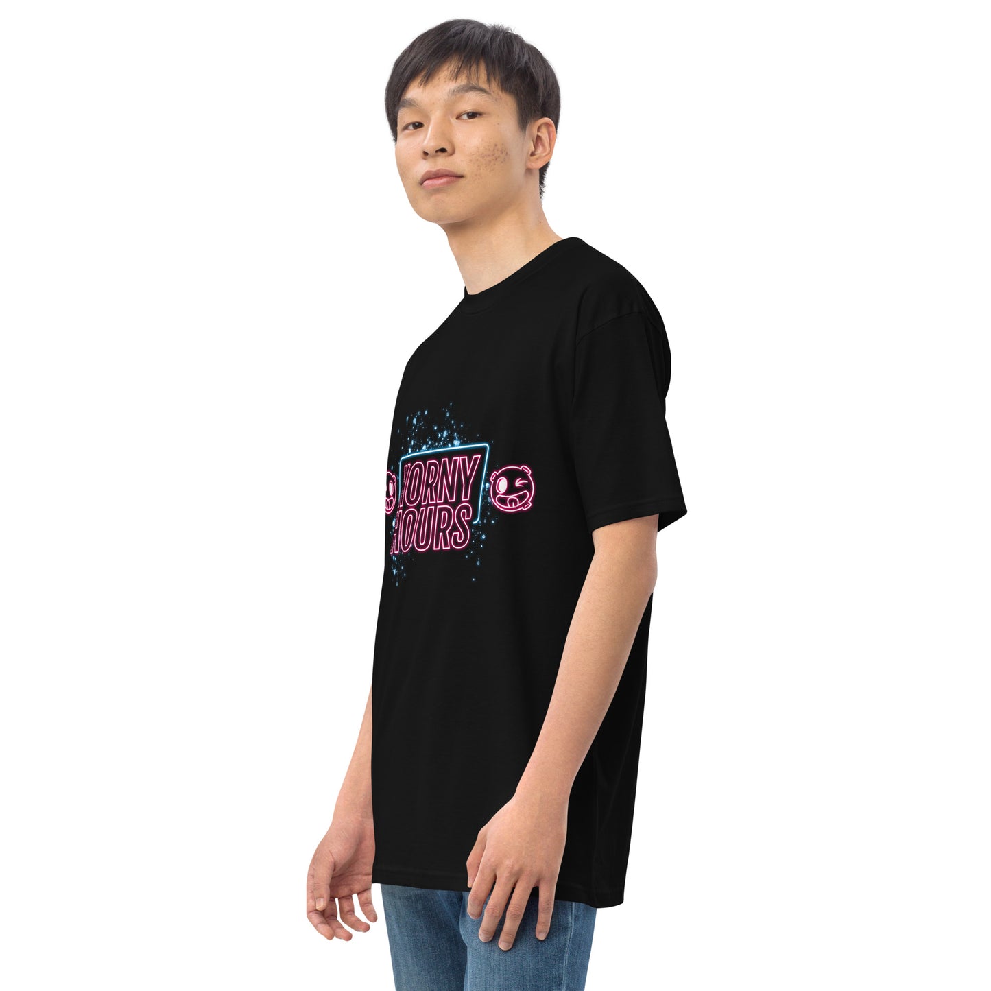 Horny Hours Men’s premium heavyweight tee