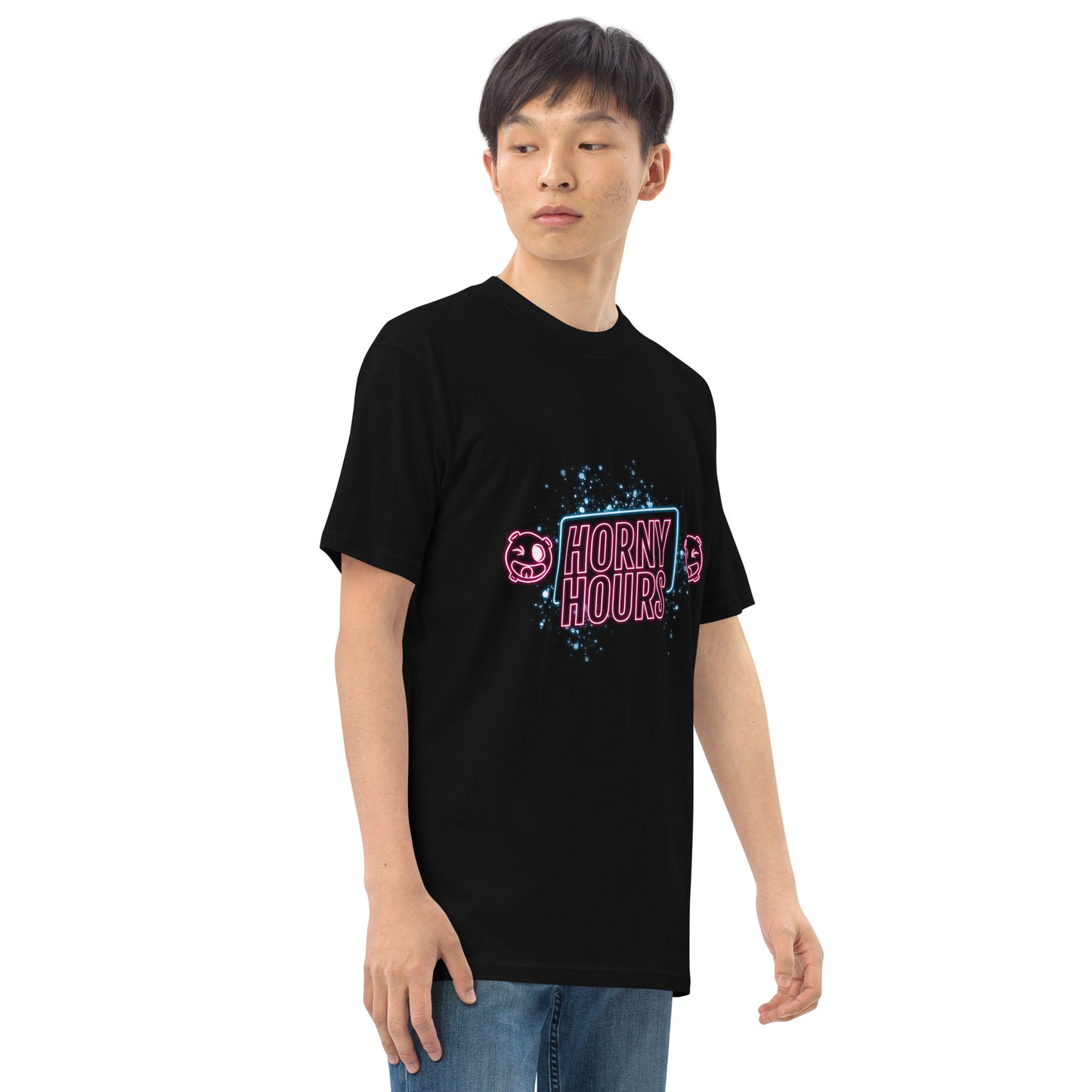 Horny Hours Men’s premium heavyweight tee
