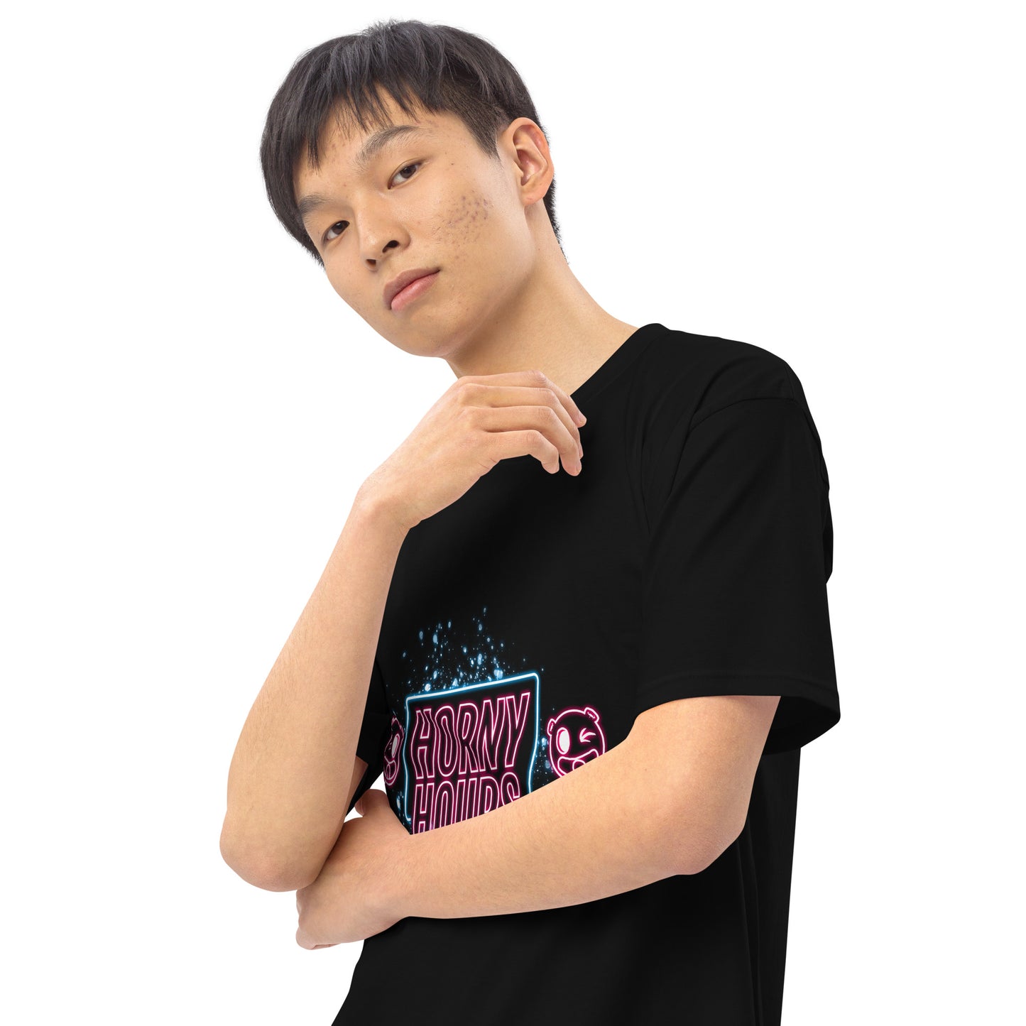 Horny Hours Men’s premium heavyweight tee
