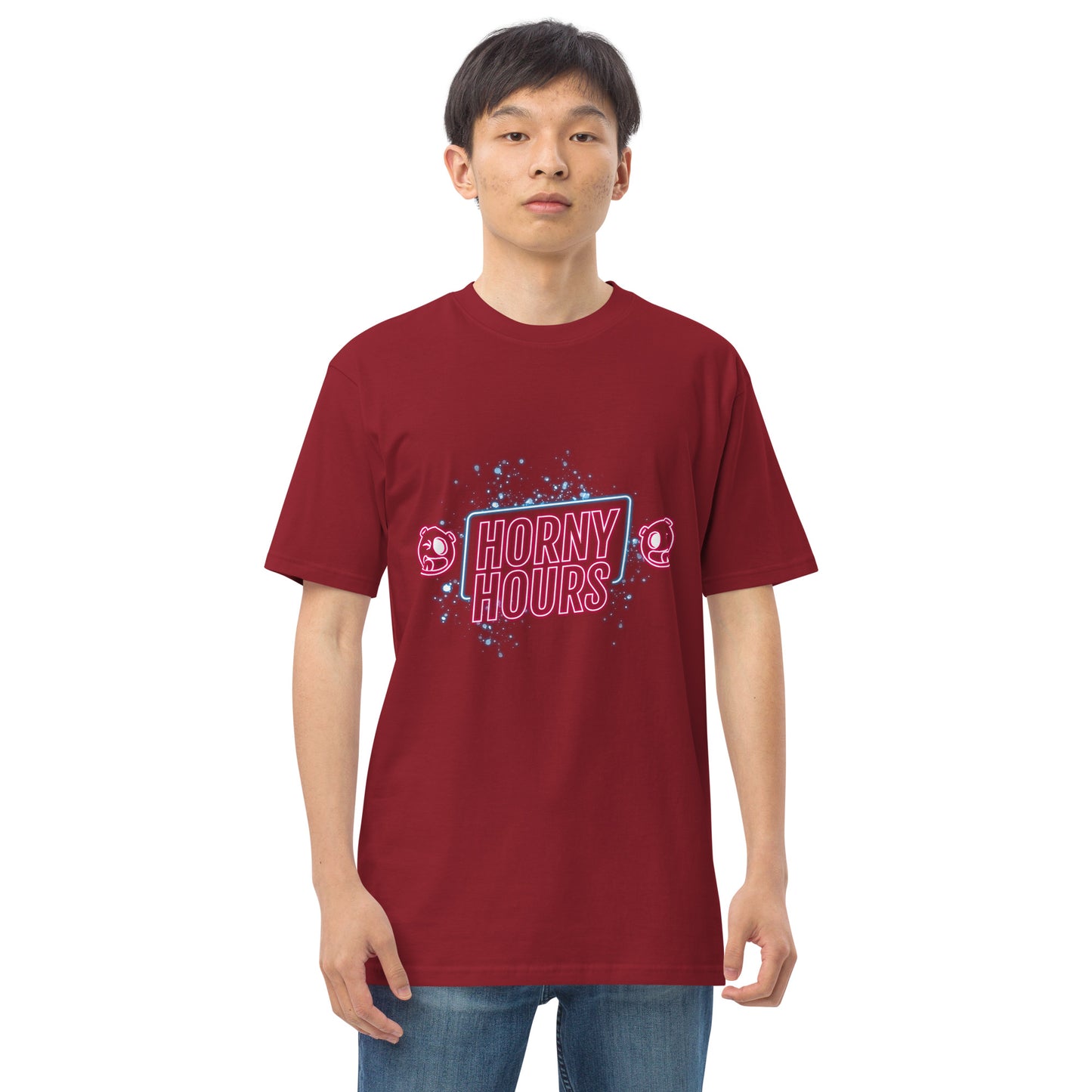 Horny Hours Men’s premium heavyweight tee