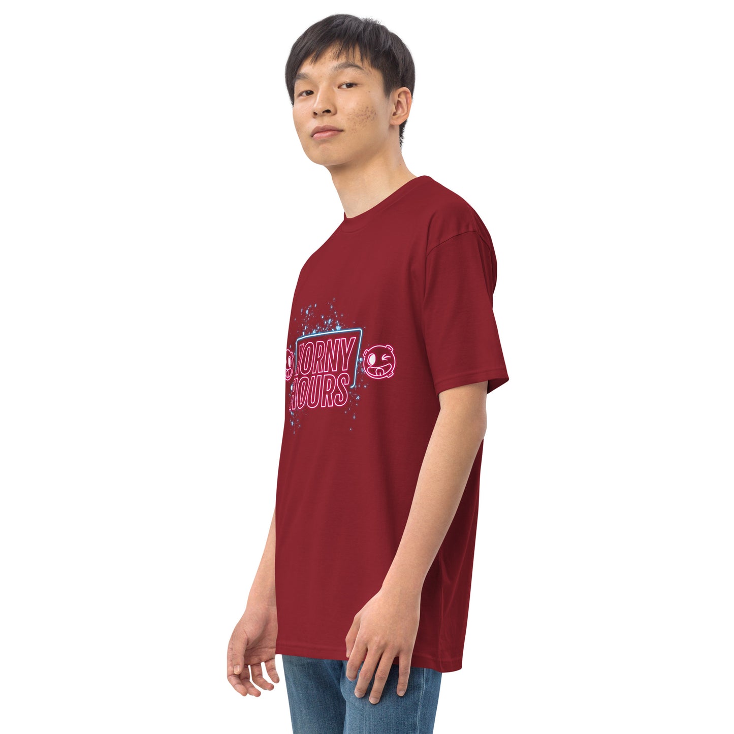 Horny Hours Men’s premium heavyweight tee