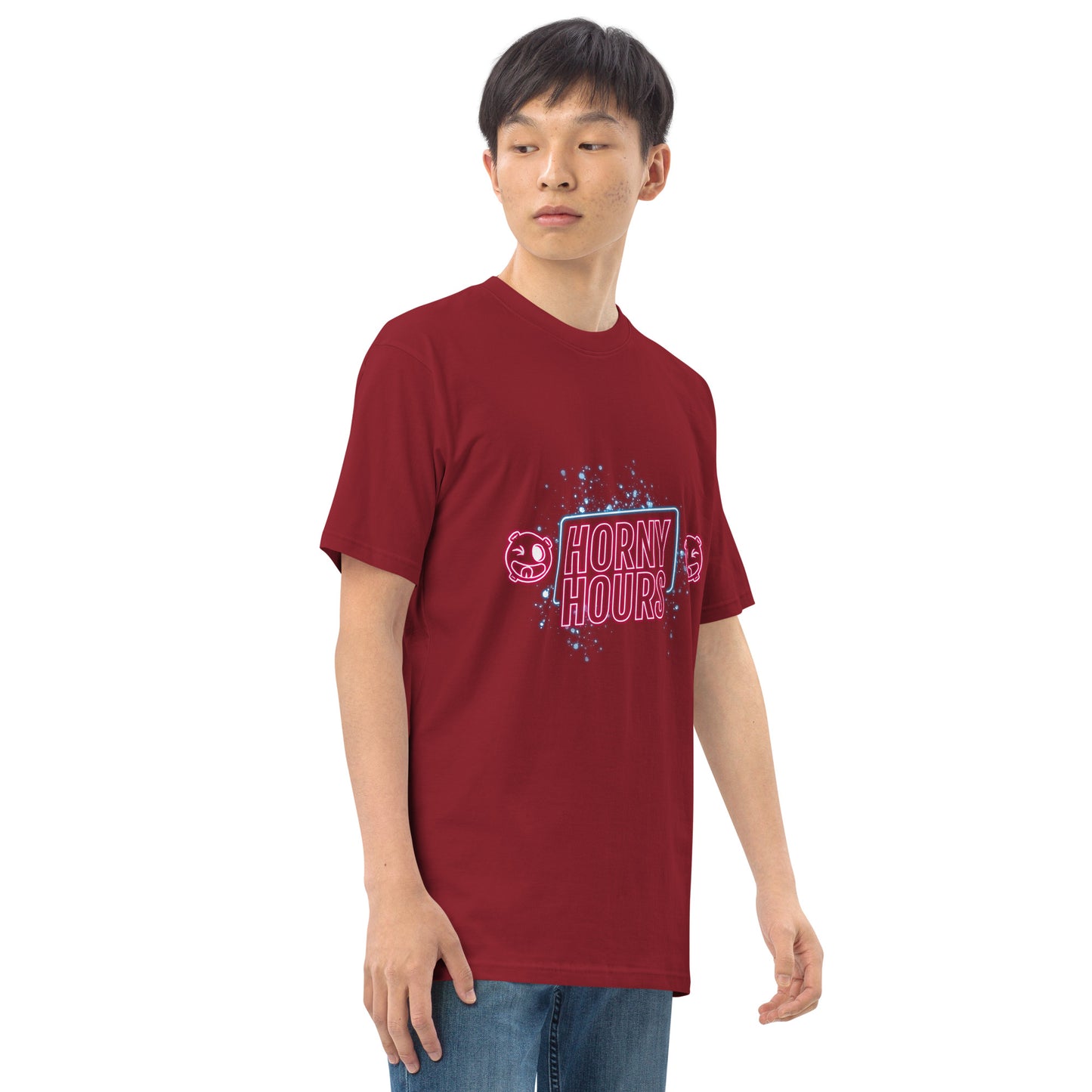 Horny Hours Men’s premium heavyweight tee