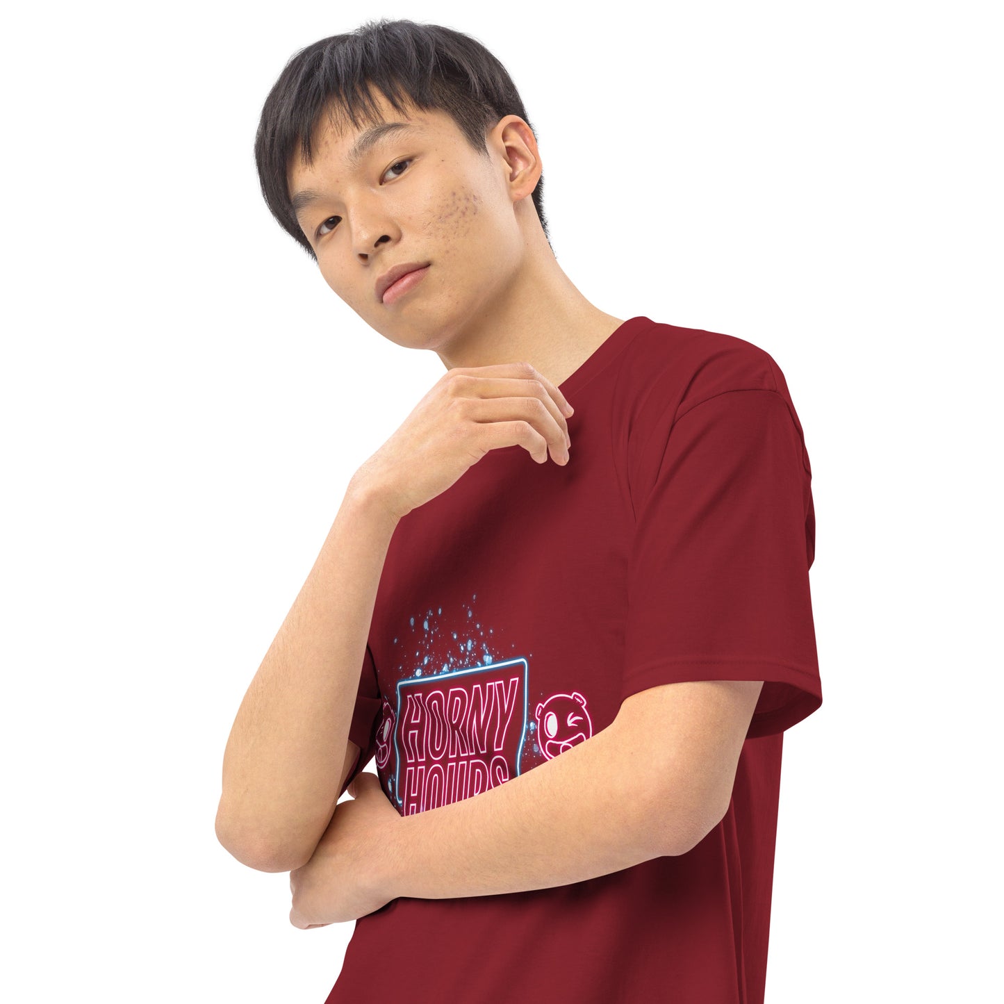 Horny Hours Men’s premium heavyweight tee