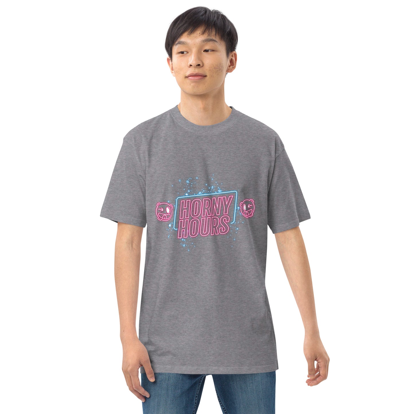Horny Hours Men’s premium heavyweight tee