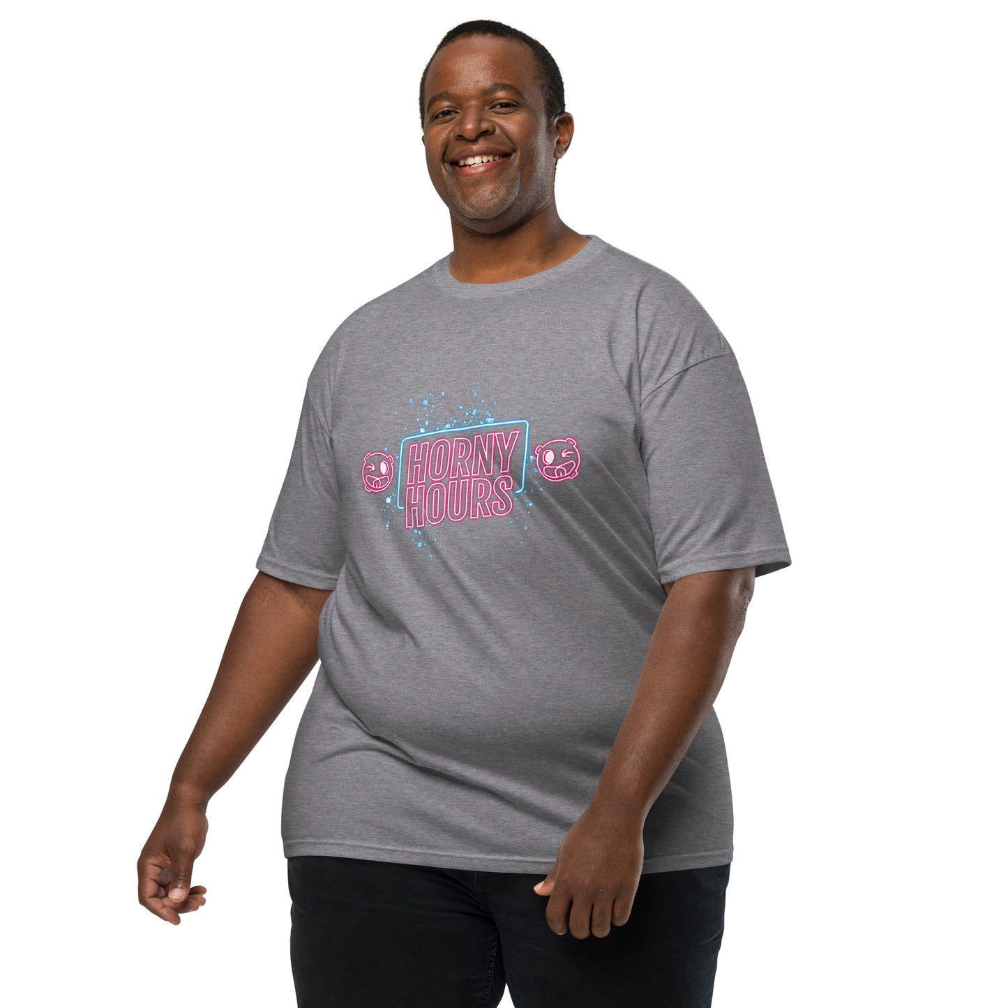 Horny Hours Men’s premium heavyweight tee