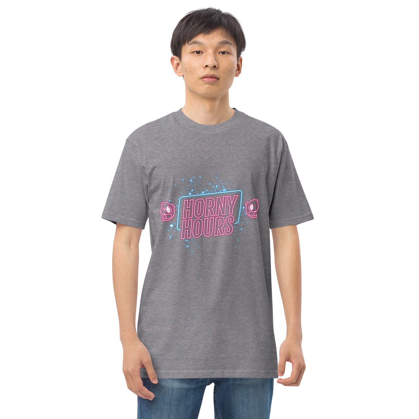Horny Hours Men’s premium heavyweight tee