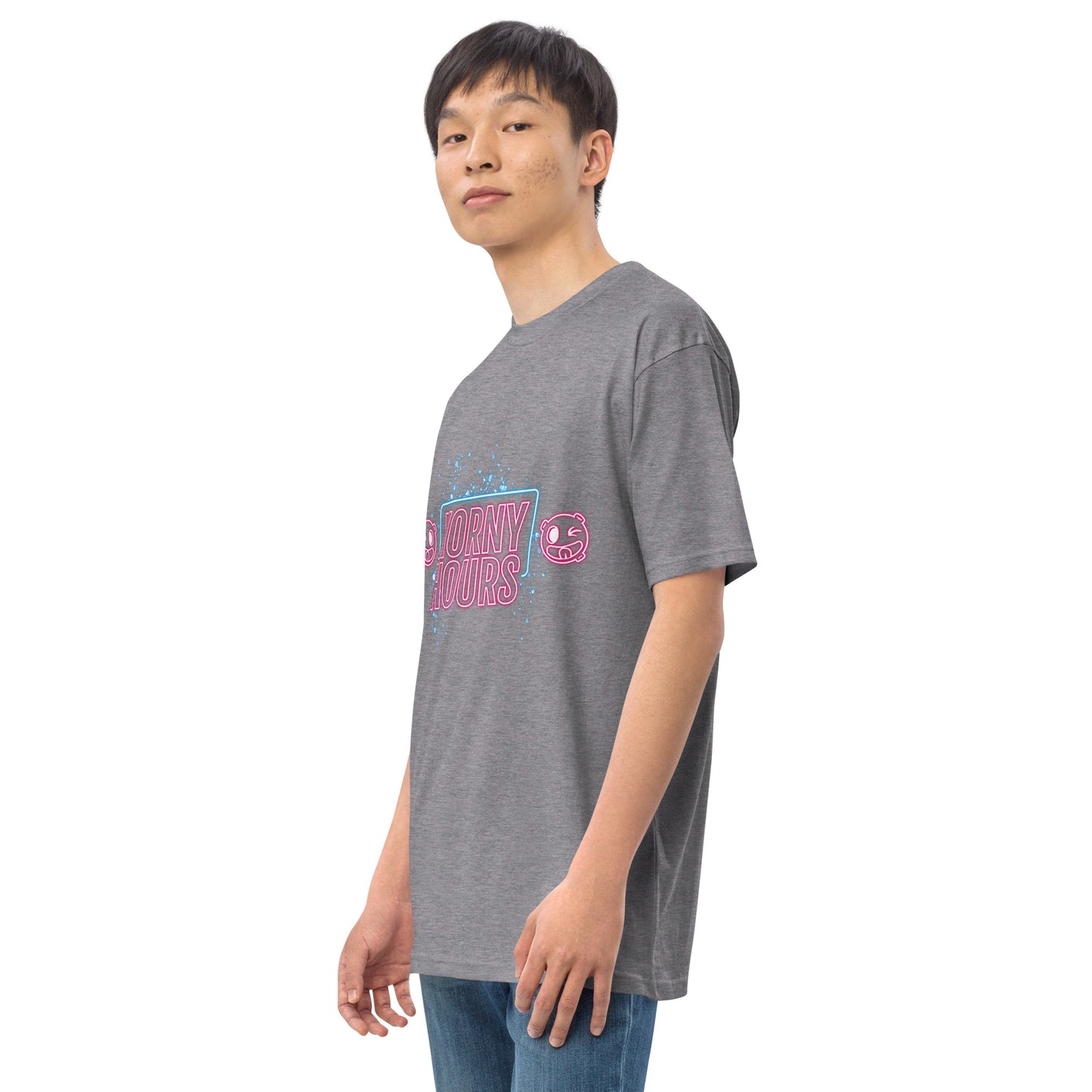 Horny Hours Men’s premium heavyweight tee