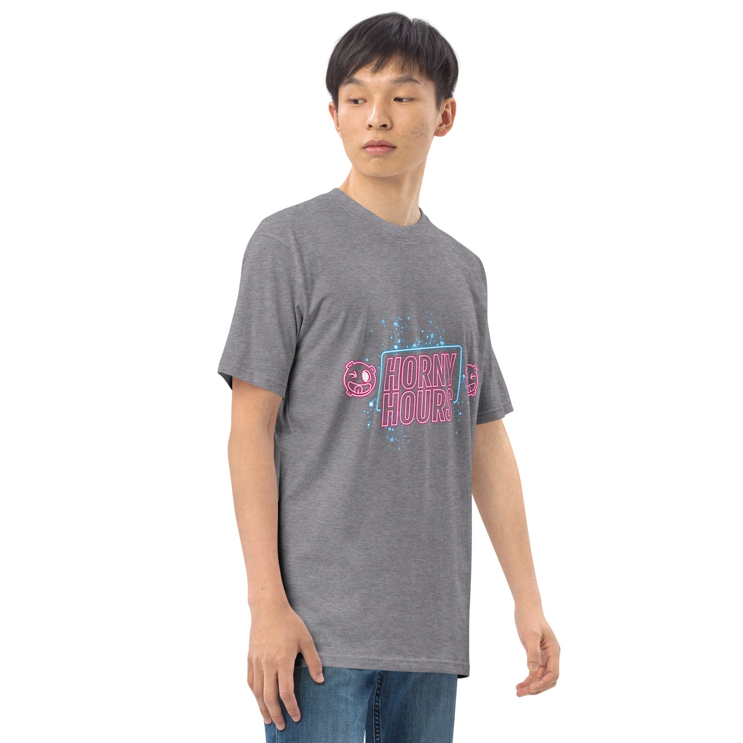 Horny Hours Men’s premium heavyweight tee