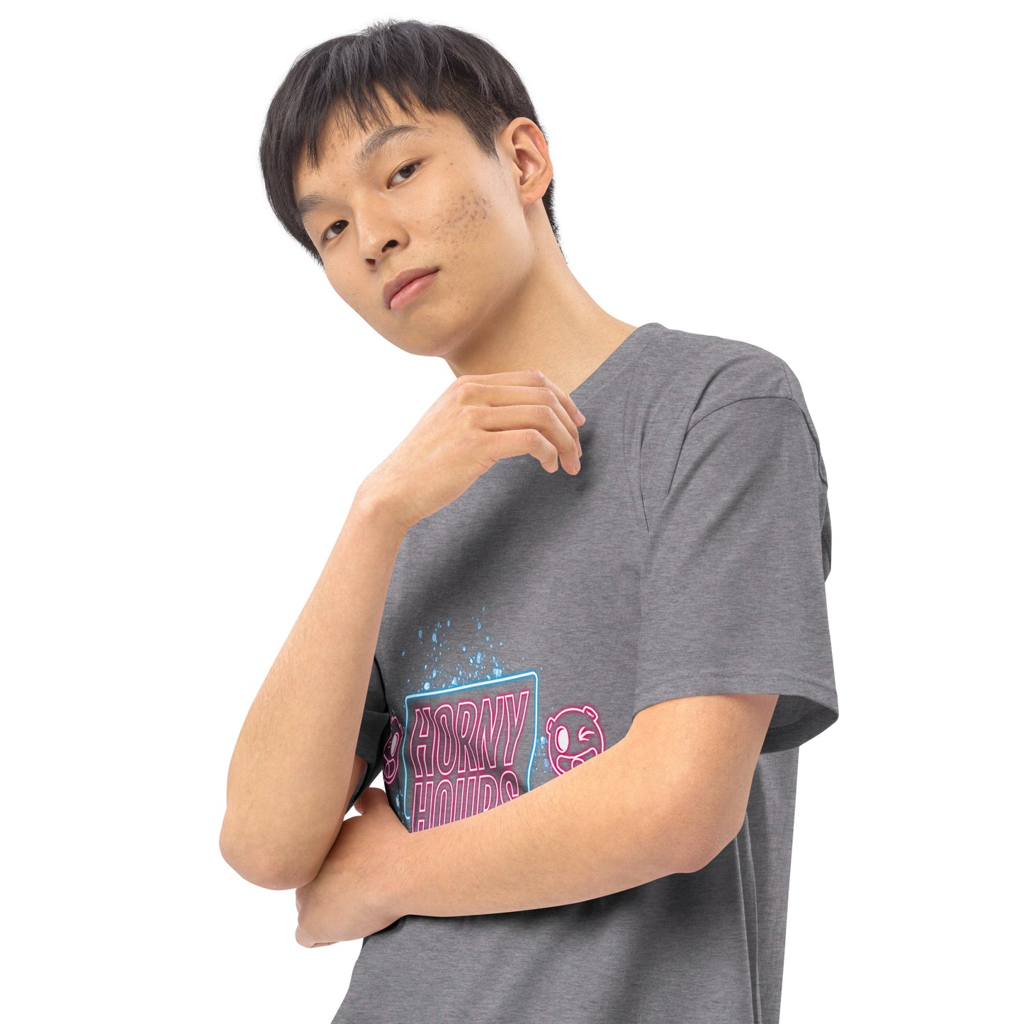 Horny Hours Men’s premium heavyweight tee