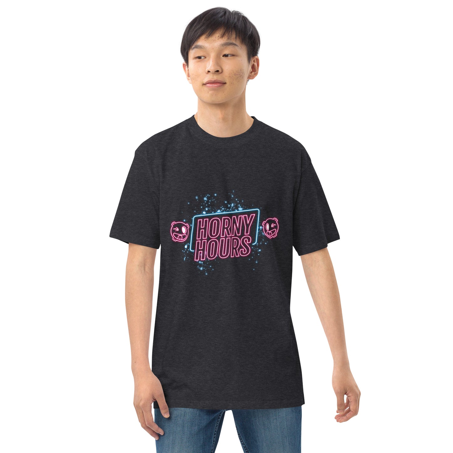 Horny Hours Men’s premium heavyweight tee