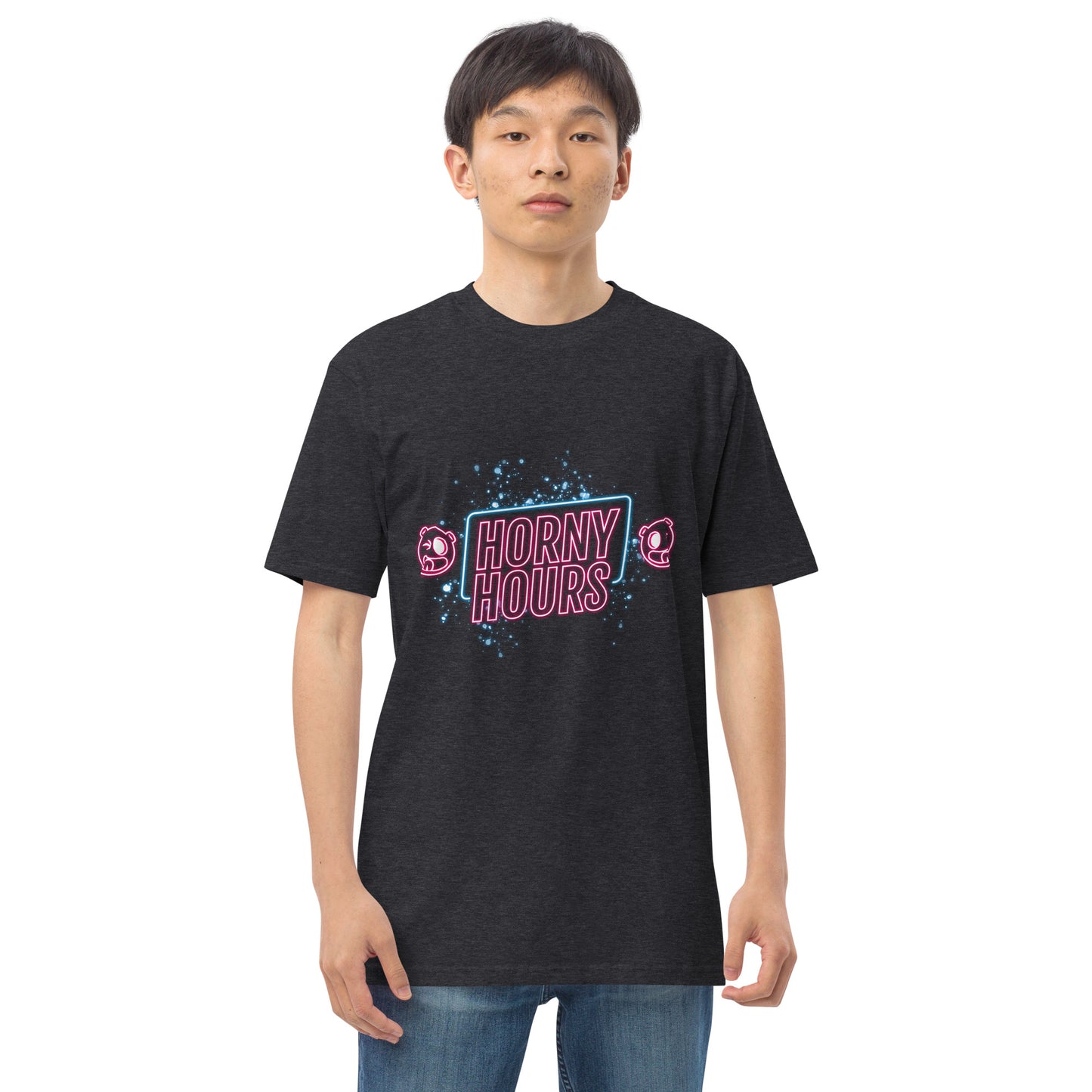 Horny Hours Men’s premium heavyweight tee