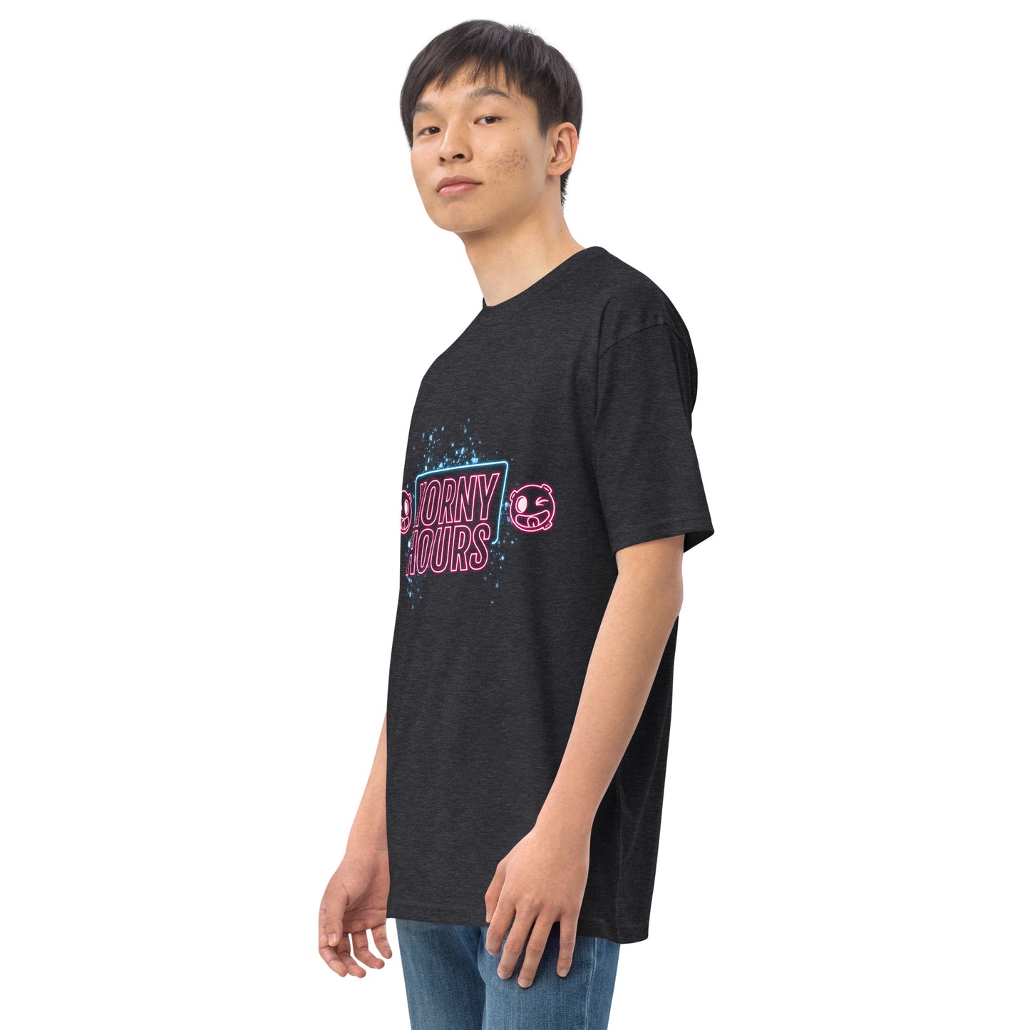 Horny Hours Men’s premium heavyweight tee