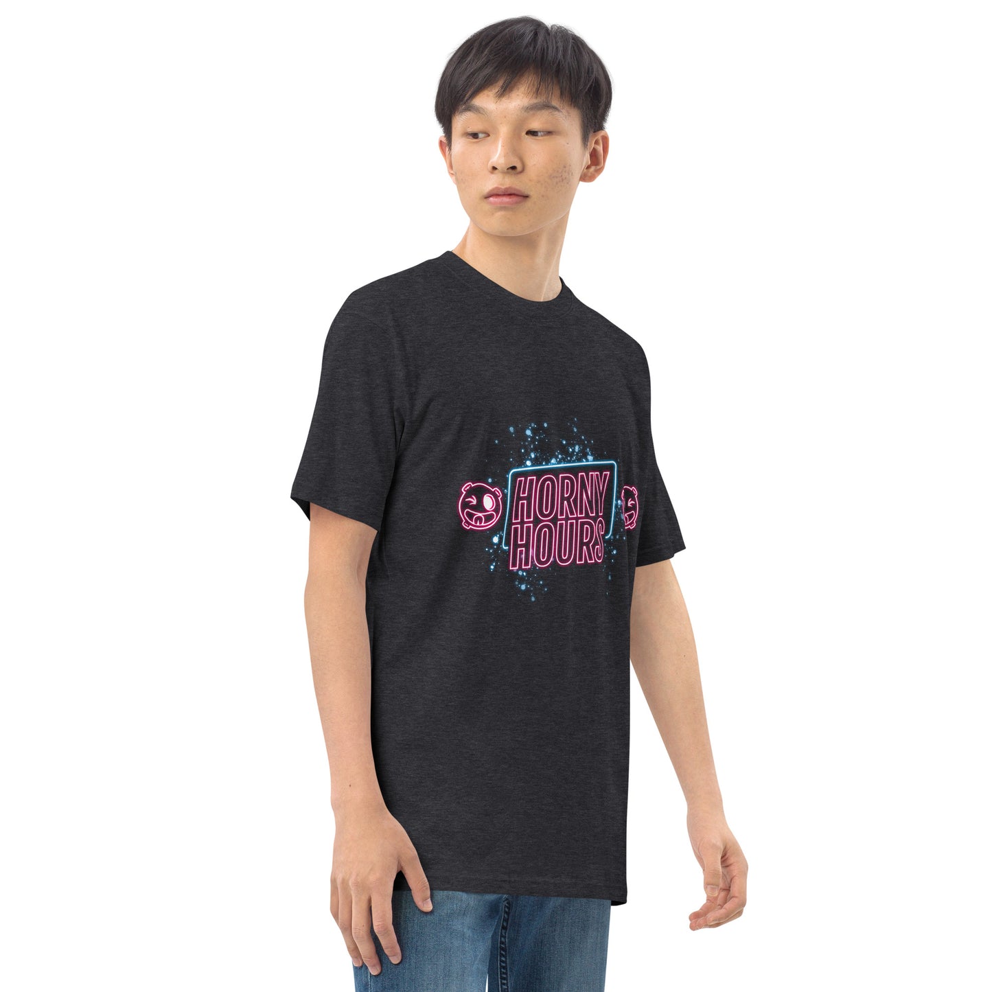 Horny Hours Men’s premium heavyweight tee