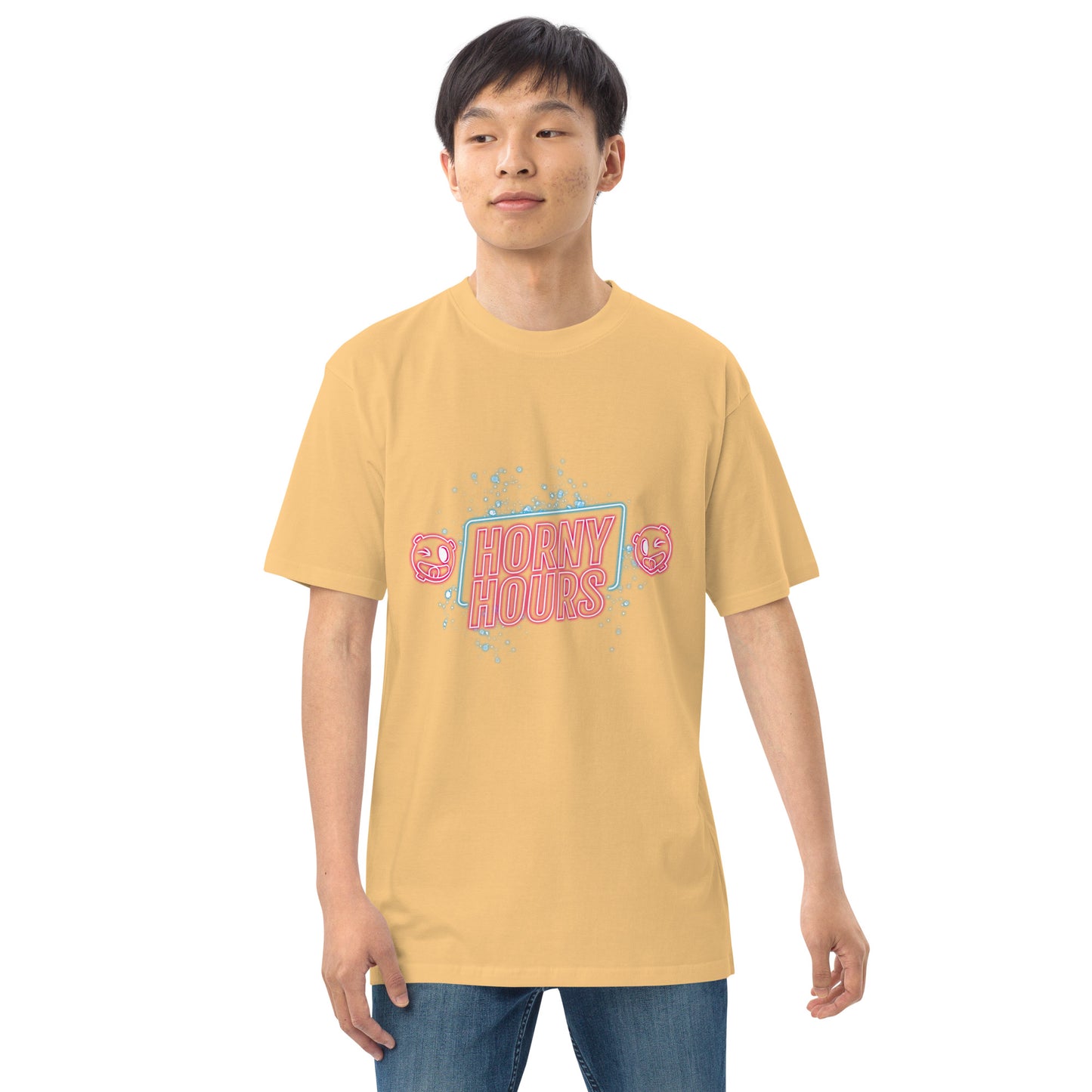 Horny Hours Men’s premium heavyweight tee