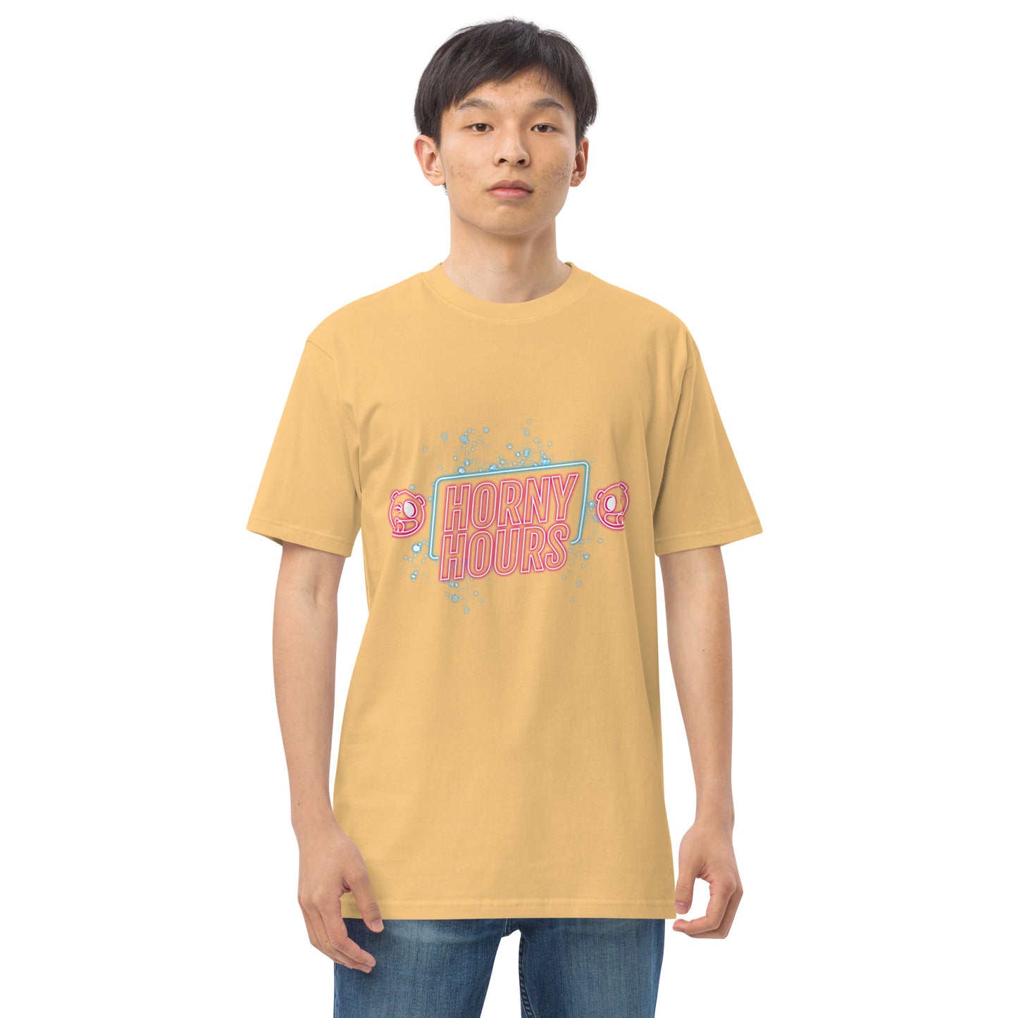 Horny Hours Men’s premium heavyweight tee