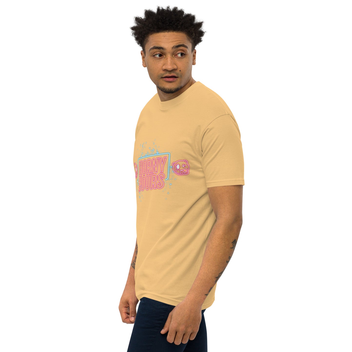 Horny Hours Men’s premium heavyweight tee
