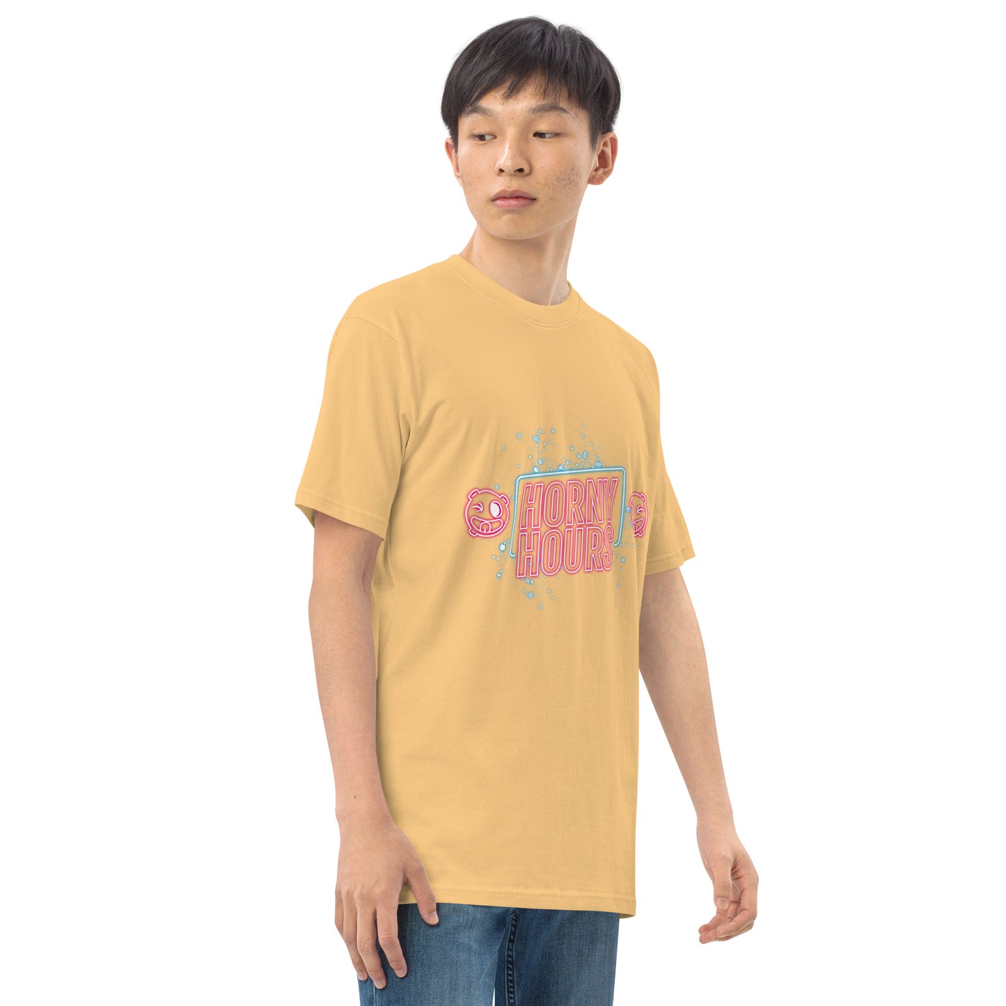 Horny Hours Men’s premium heavyweight tee