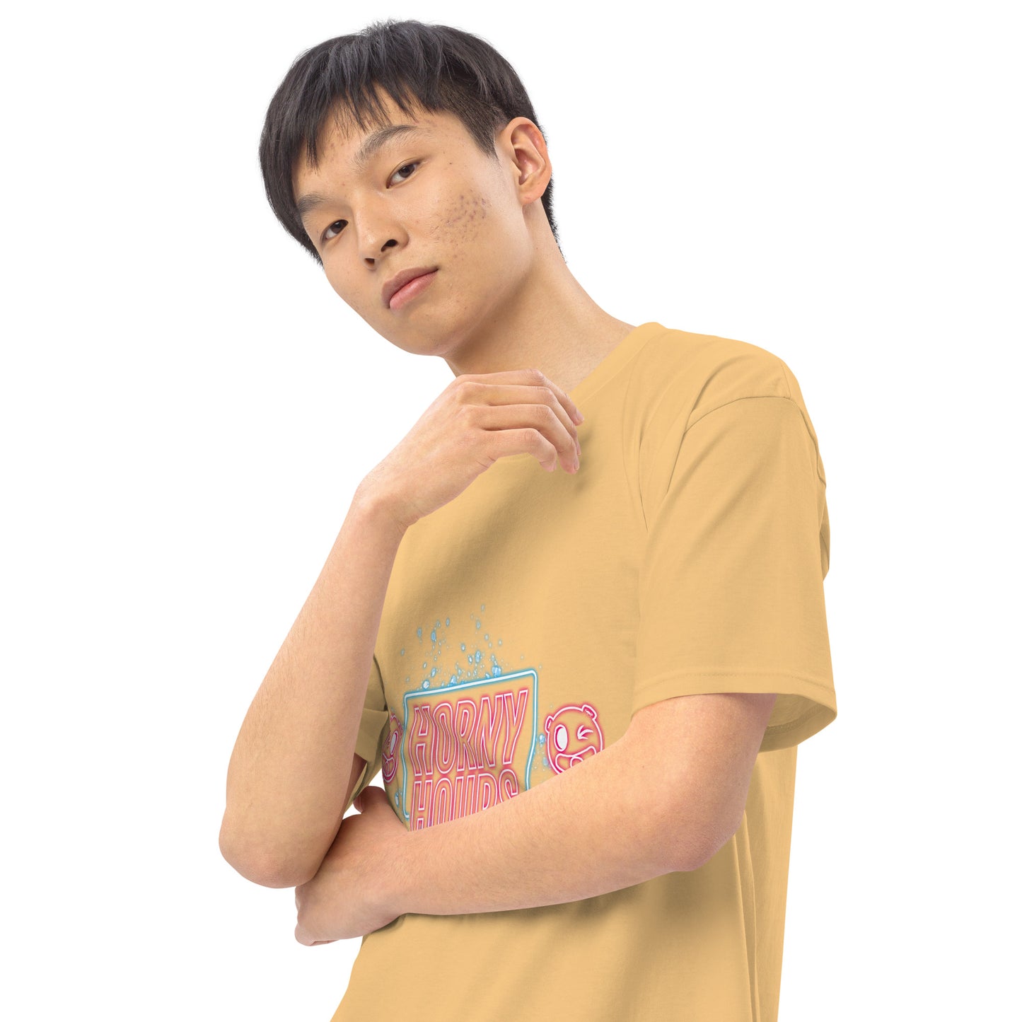 Horny Hours Men’s premium heavyweight tee
