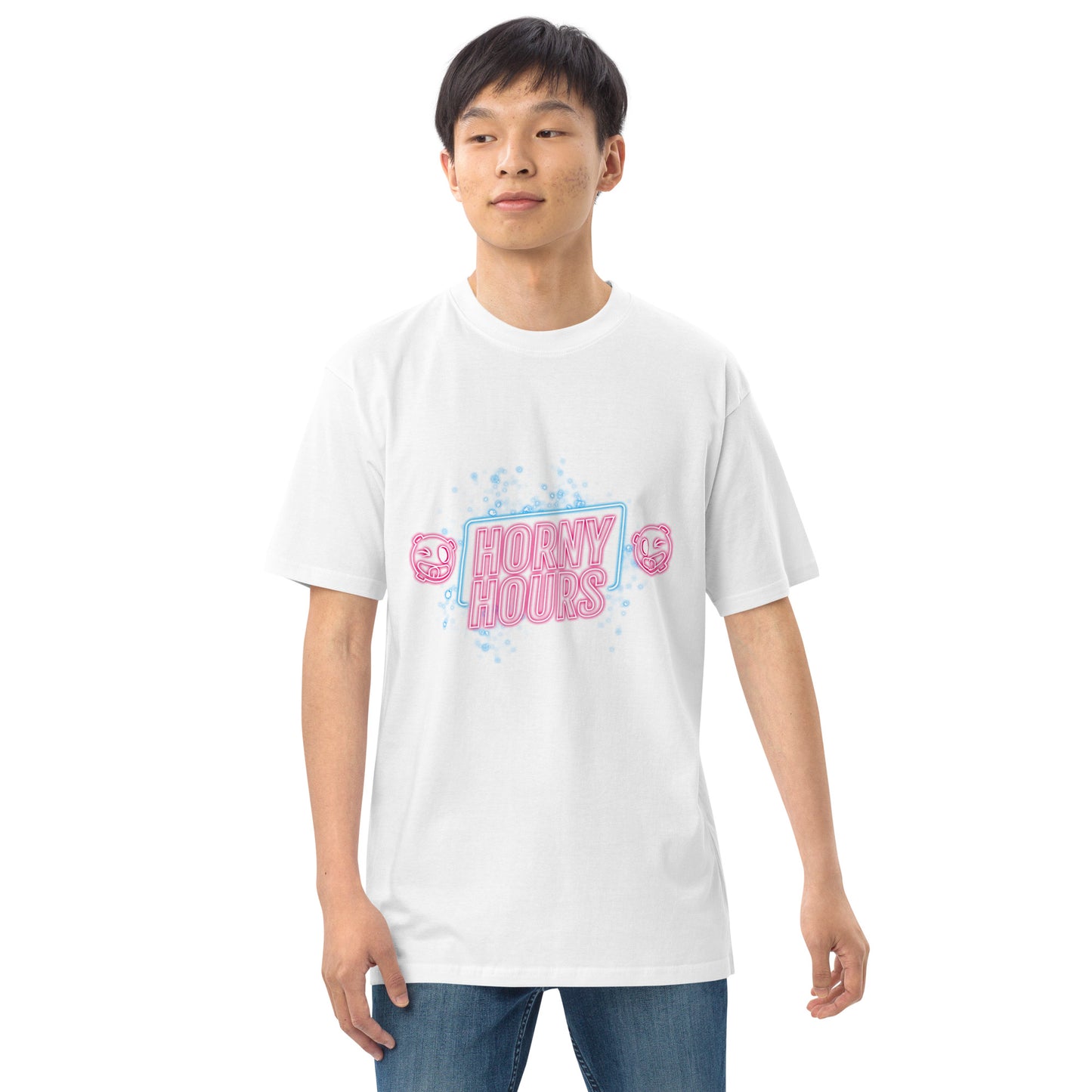 Horny Hours Men’s premium heavyweight tee