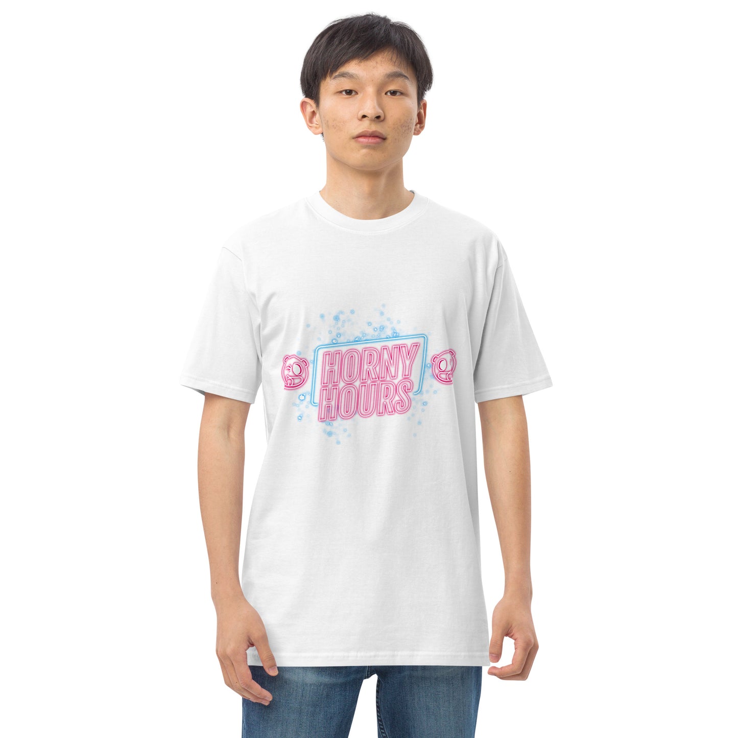 Horny Hours Men’s premium heavyweight tee