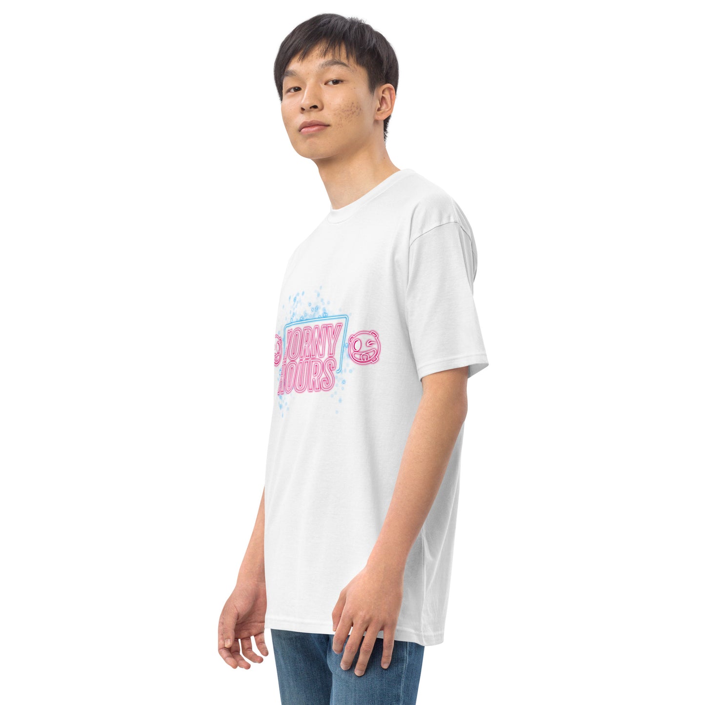 Horny Hours Men’s premium heavyweight tee