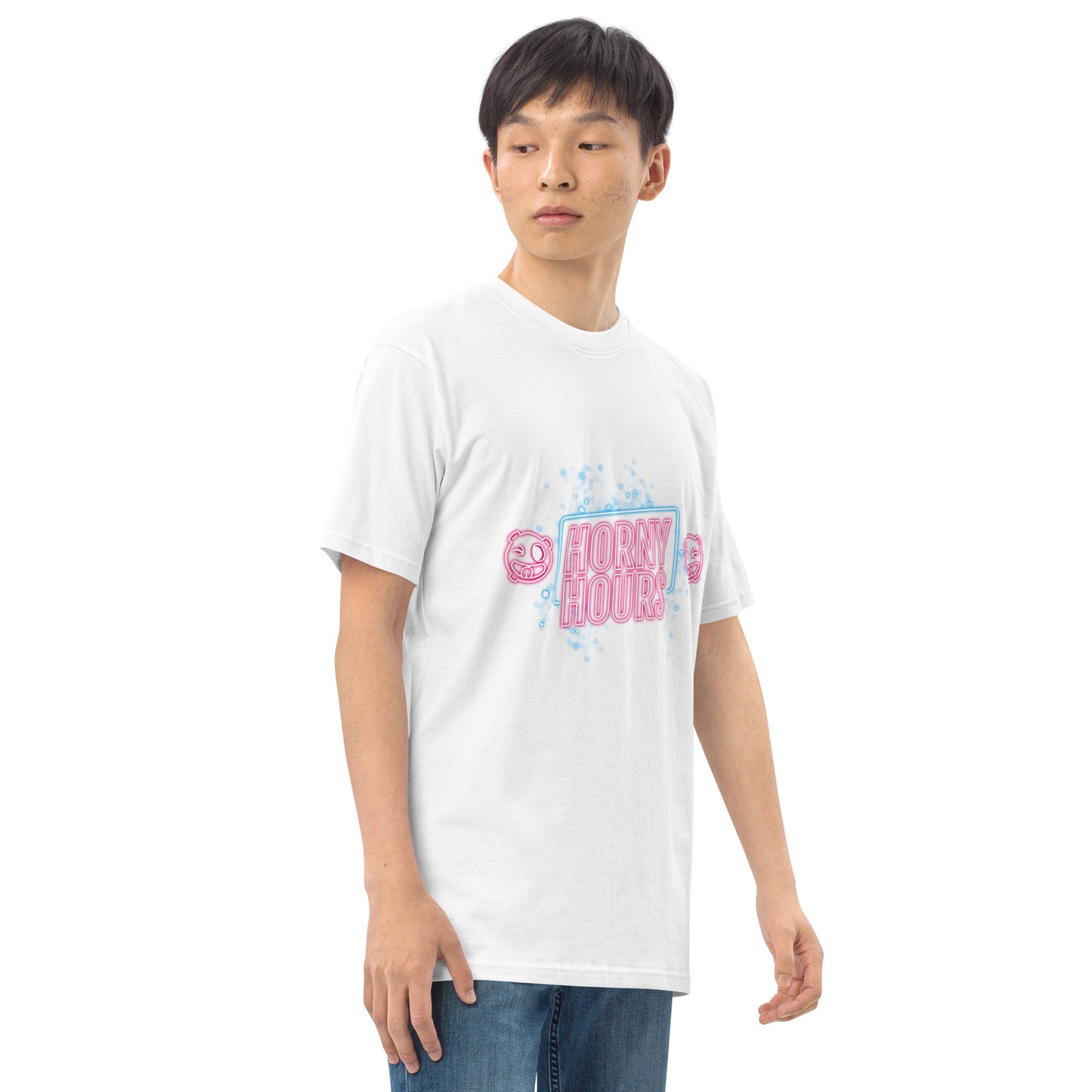 Horny Hours Men’s premium heavyweight tee