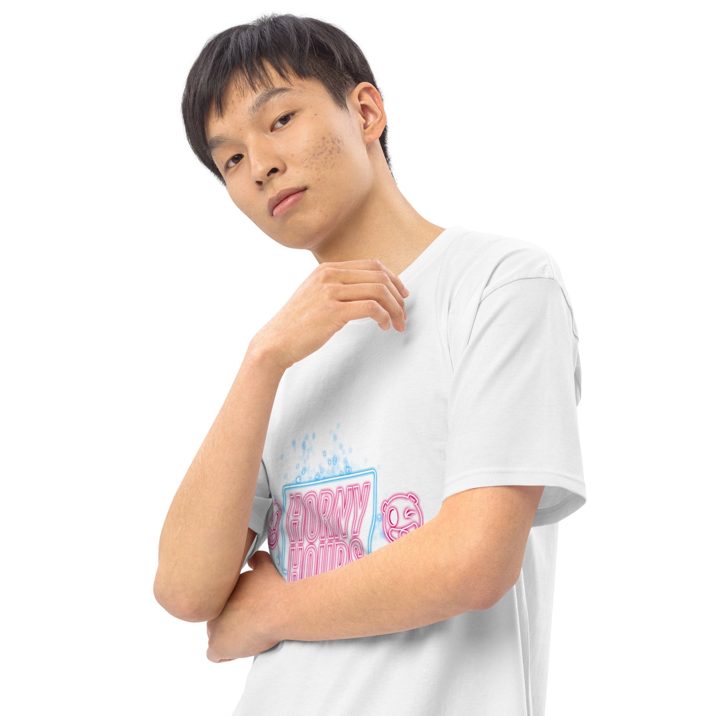 Horny Hours Men’s premium heavyweight tee