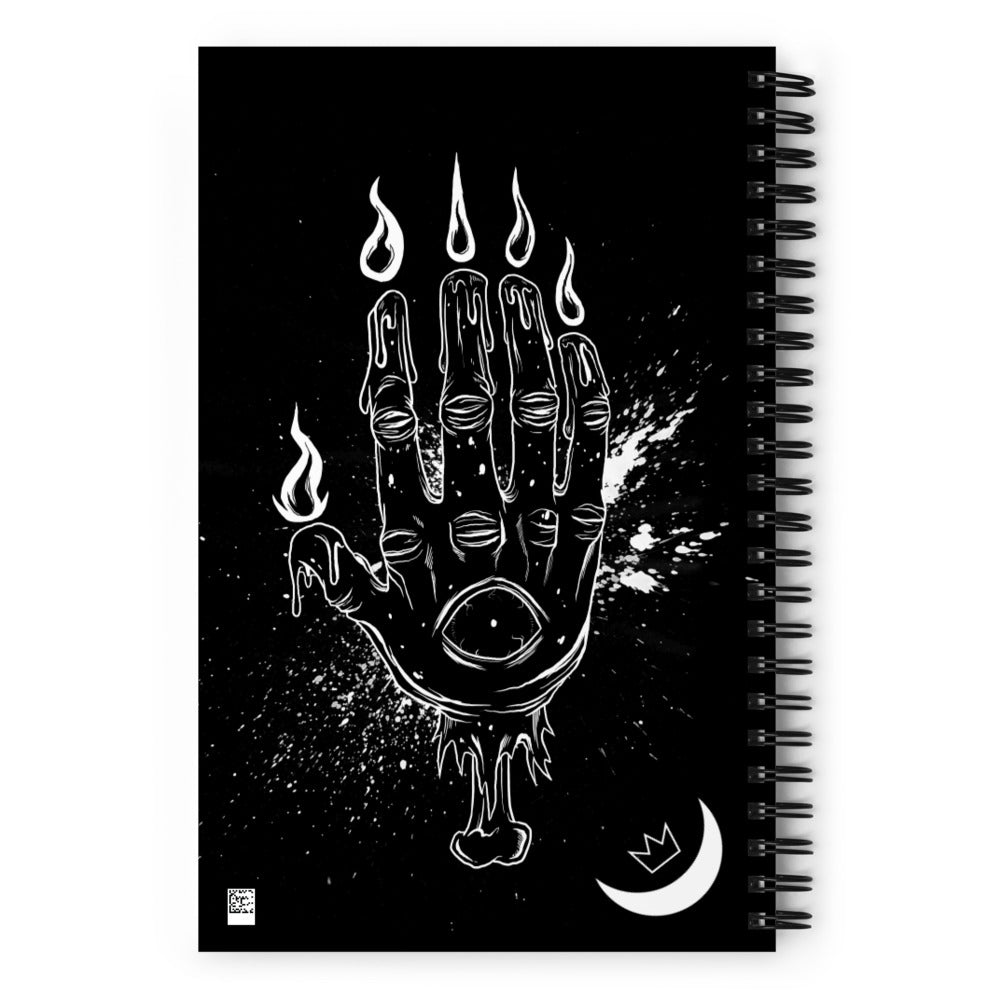 Plague Doctor / All Seeing Eye Unlined Spiral Notebook