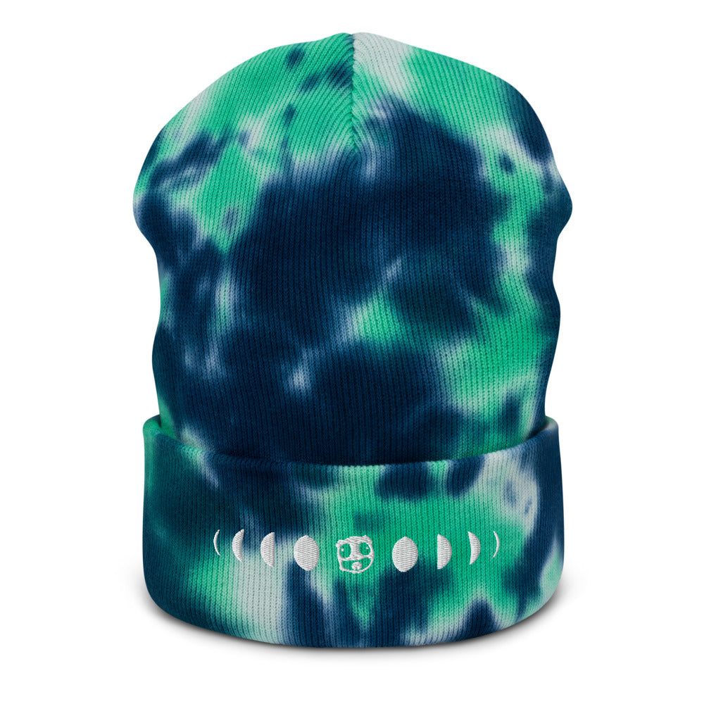 Moon Phases Tie-dye beanie